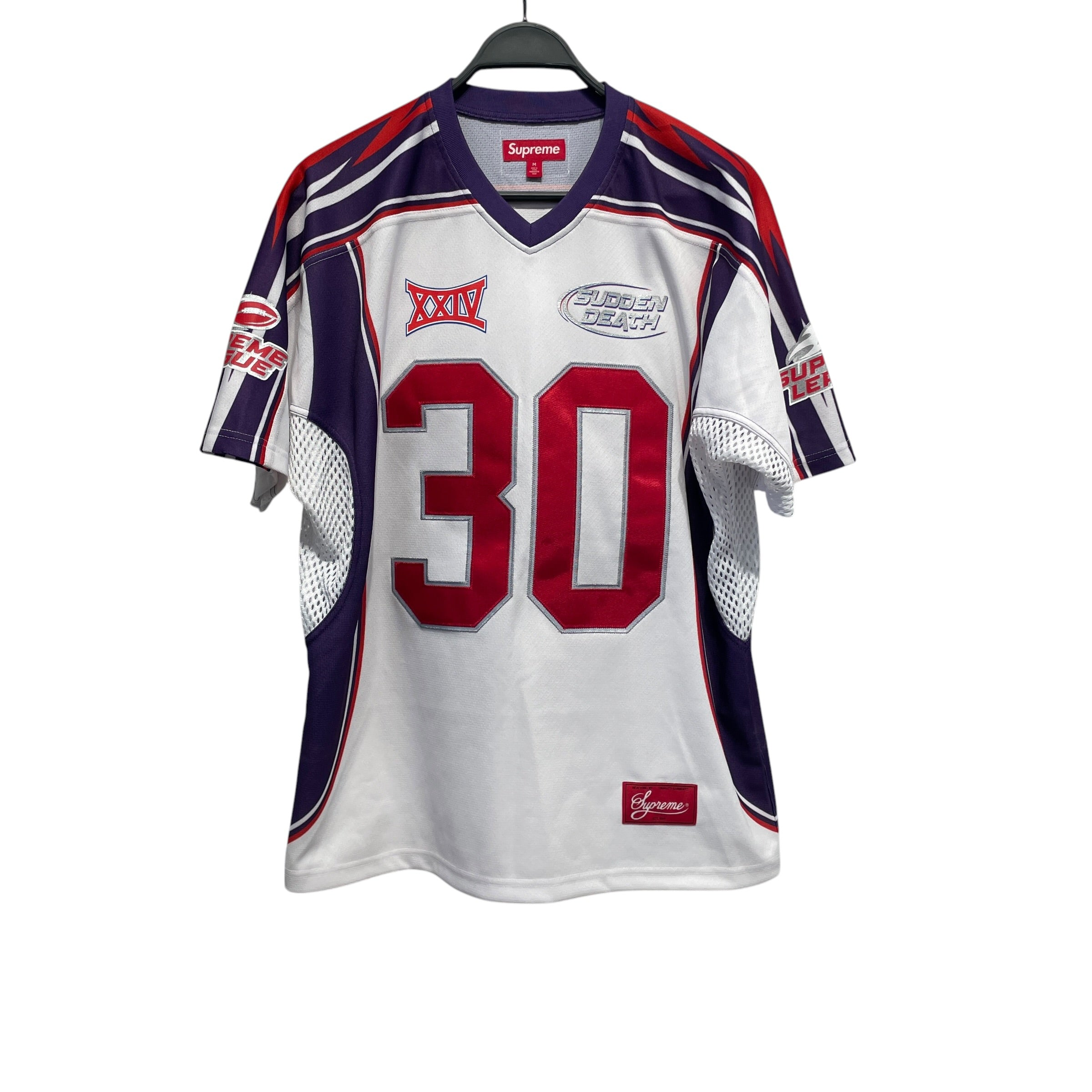 Supreme/T-Shirt/M/Polyester/WHT/All Over Print/SUDDEN DEATH FOOTBALL JERSEY view 1