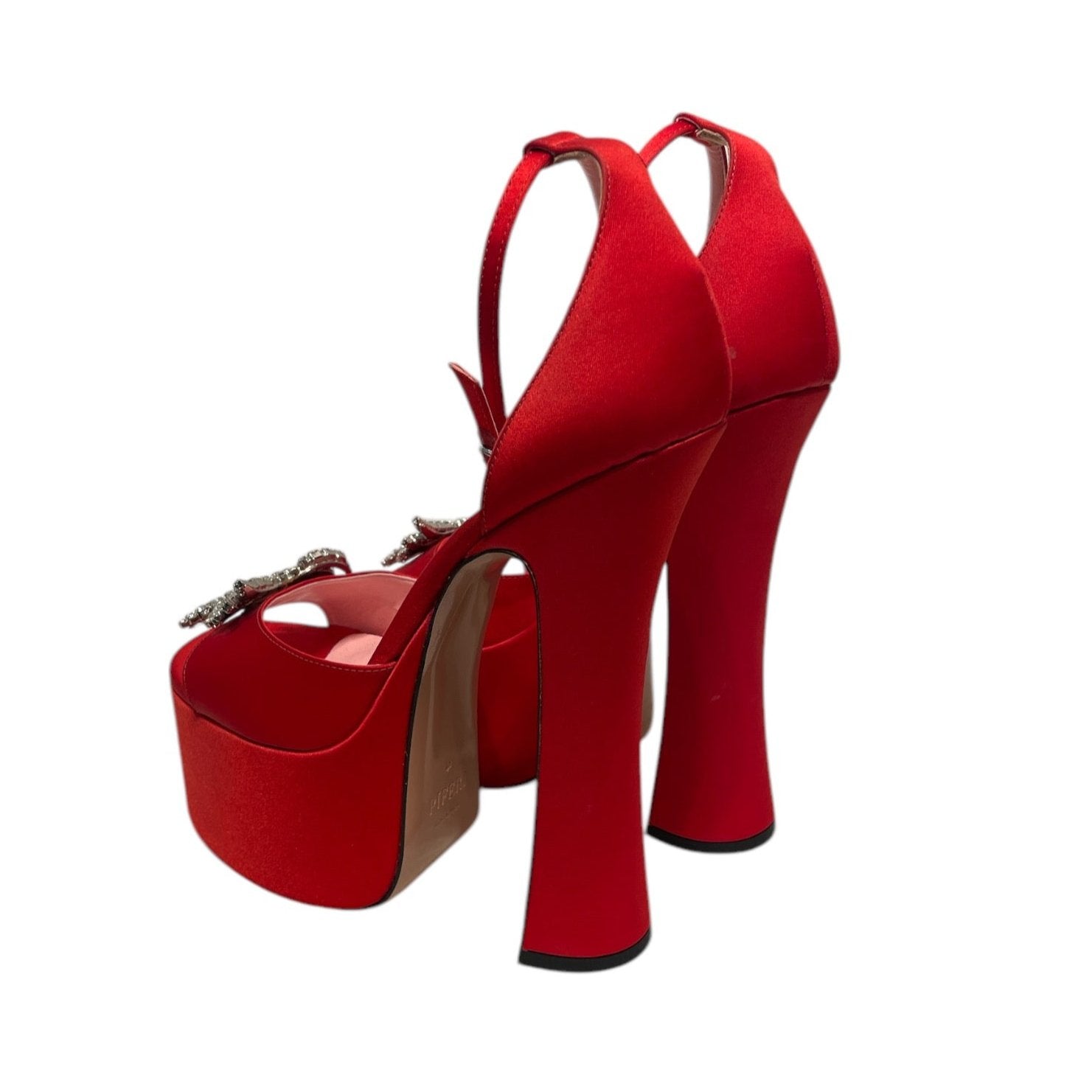 Piferi/Heels/EU 40/Cotton/RED/Rosalia 165mm red view 2