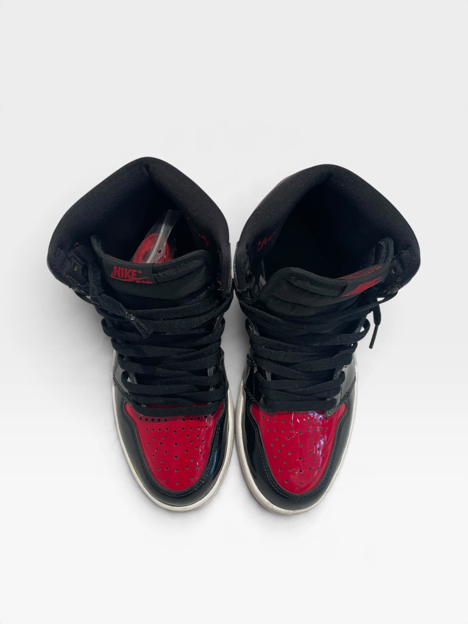 NIKE/Hi-Sneakers/US 7.5/Faux Leather/BLK/Jordan 1 High Og Patent Bred view 3