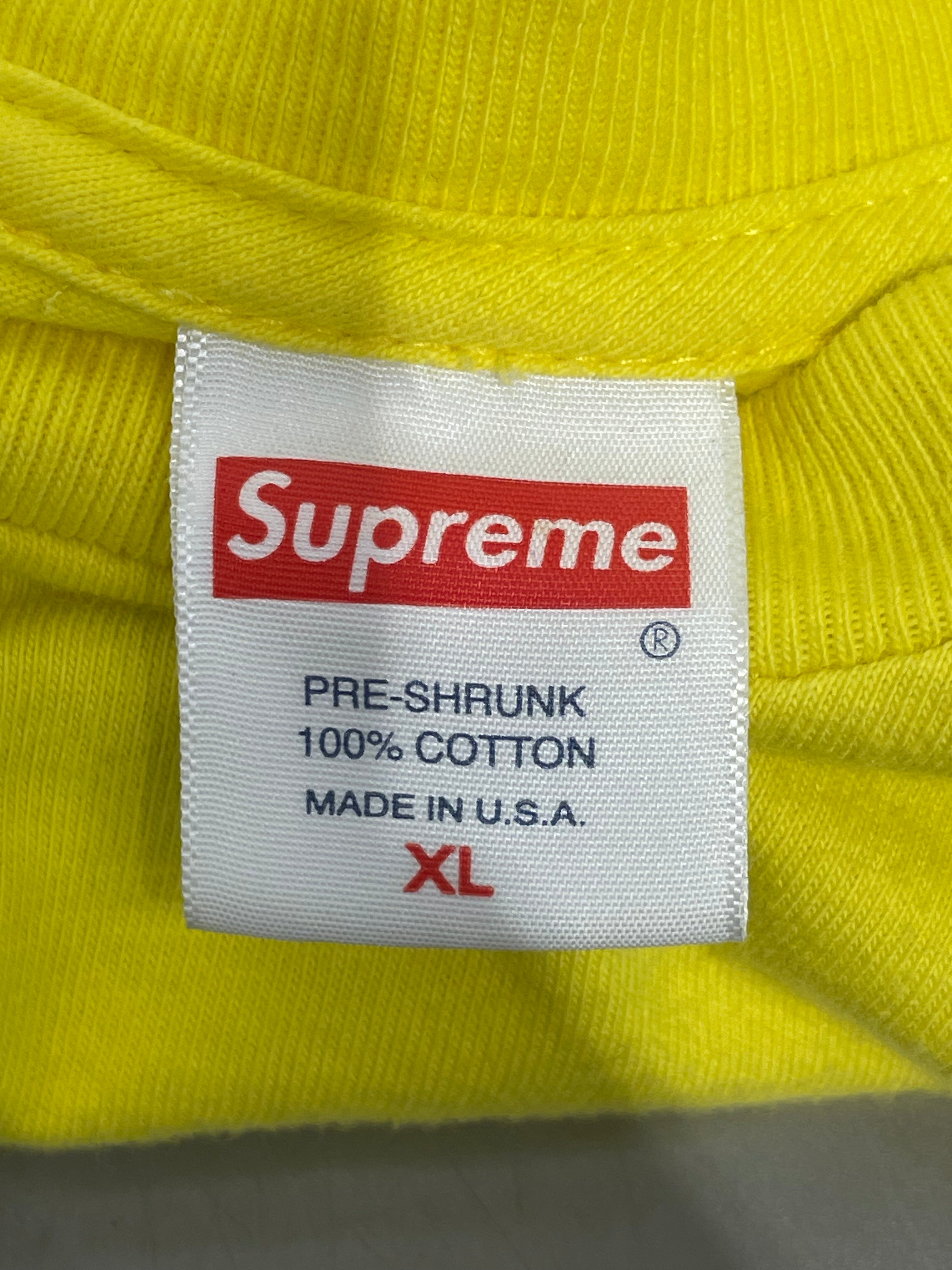 Supreme/T-Shirt/XL/Cotton/YEL/Tupac Graphic view 3