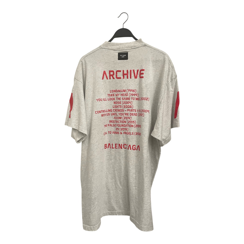 BALENCIAGA/T-Shirt/4/Cotton/GRY/930/1000 tap phone here