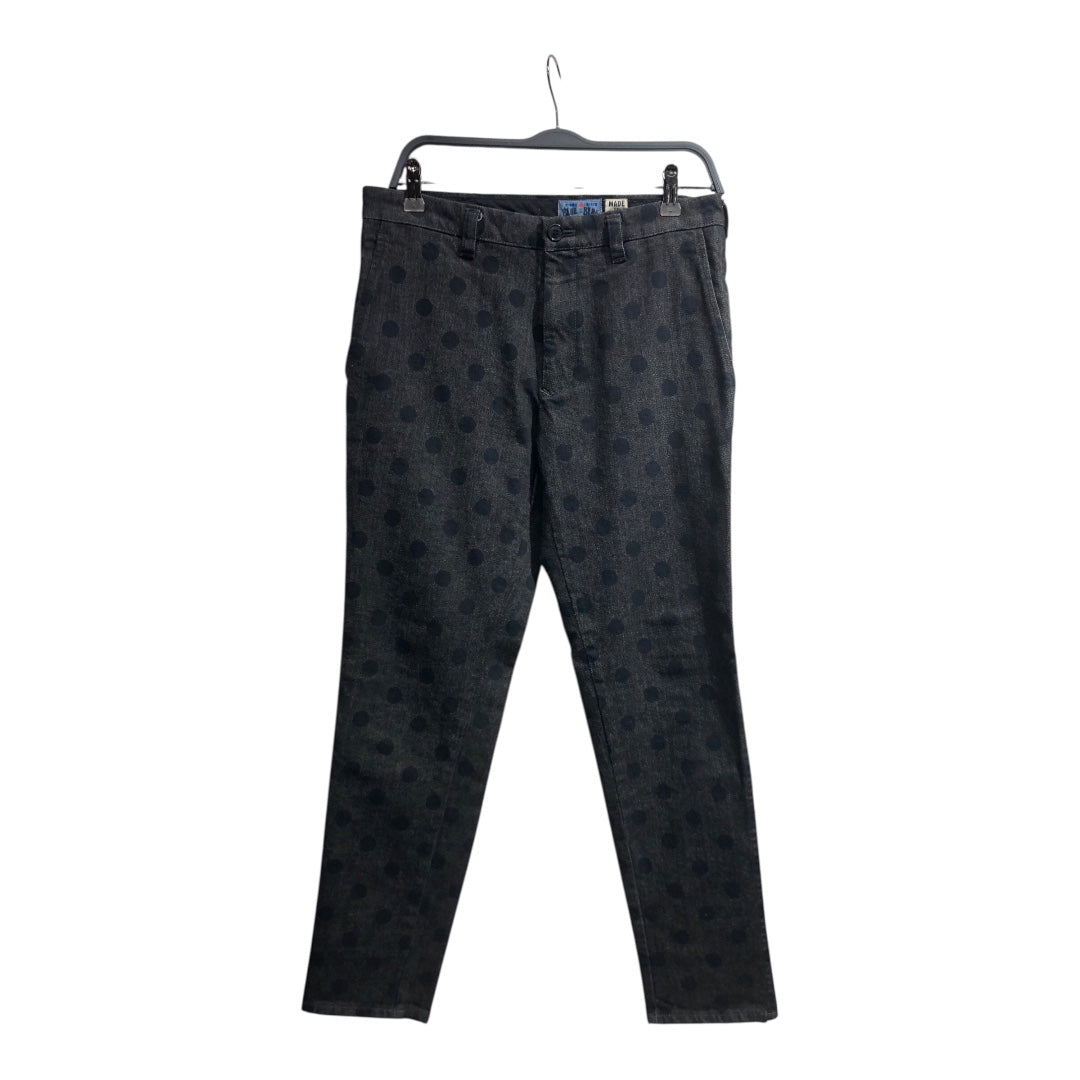 BLUE BLUE/Pants/2/Cotton/BLK/Polka Dot/blue polka dot japanese denim view 1