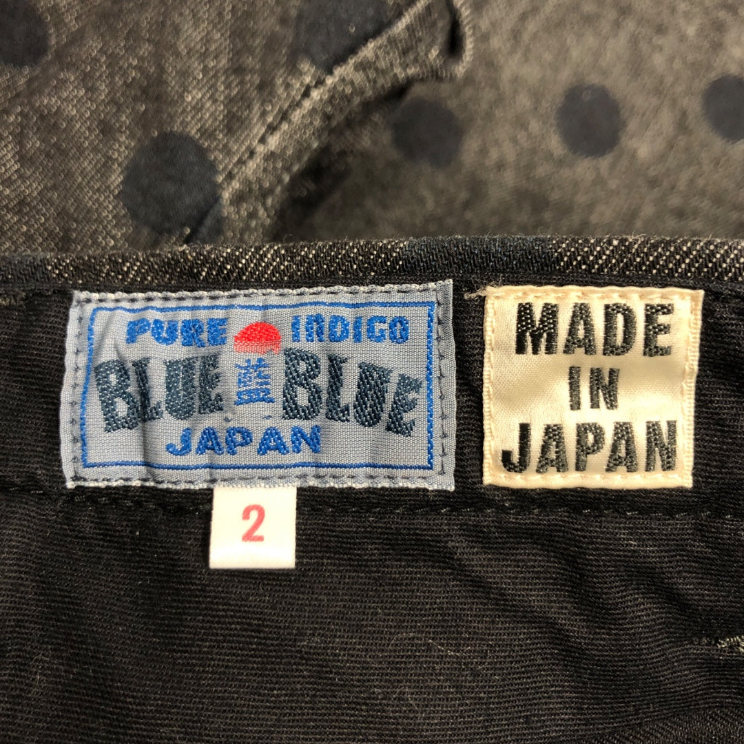 BLUE BLUE/Pants/2/Cotton/BLK/Polka Dot/blue polka dot japanese denim view 3