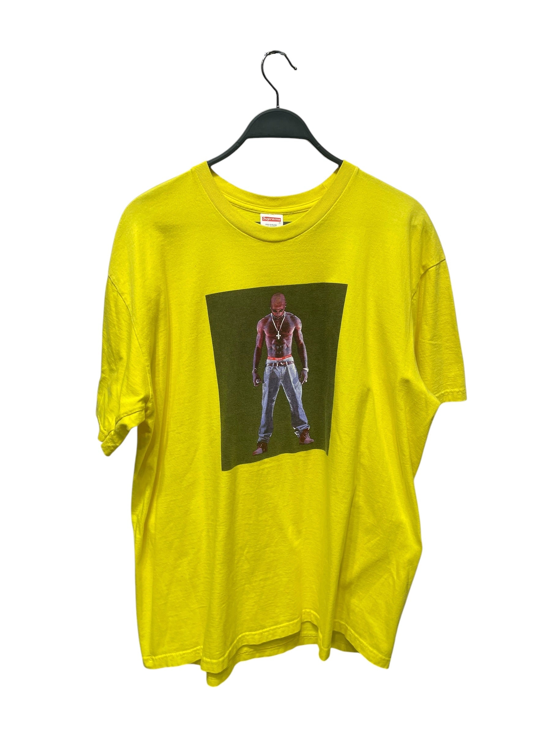 Supreme/T-Shirt/XL/Cotton/YEL/Tupac Graphic view 1