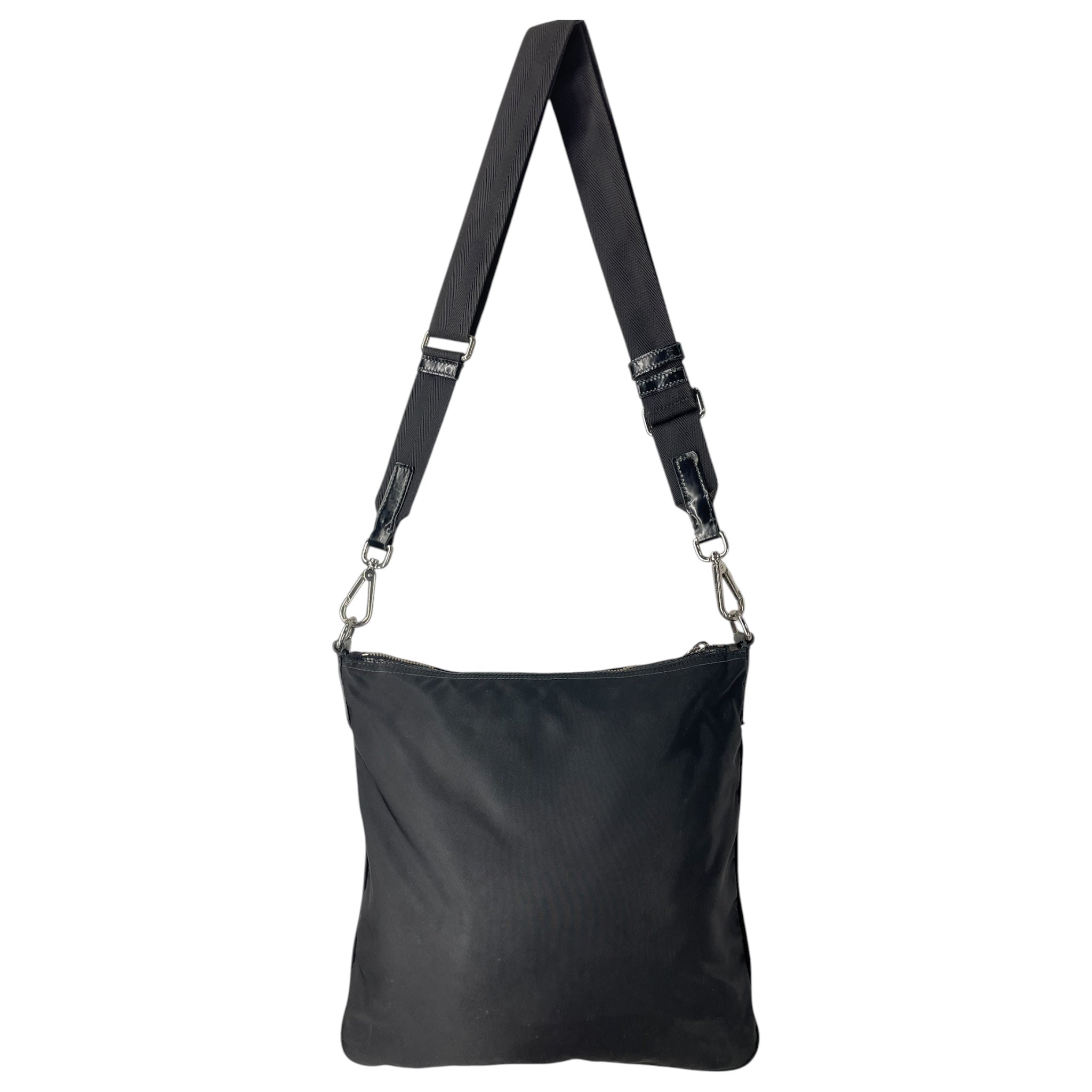 PRADA/Cross Body Bag/Nylon/BLK/PRADA POUCH W FRONT ZIPPER view 2