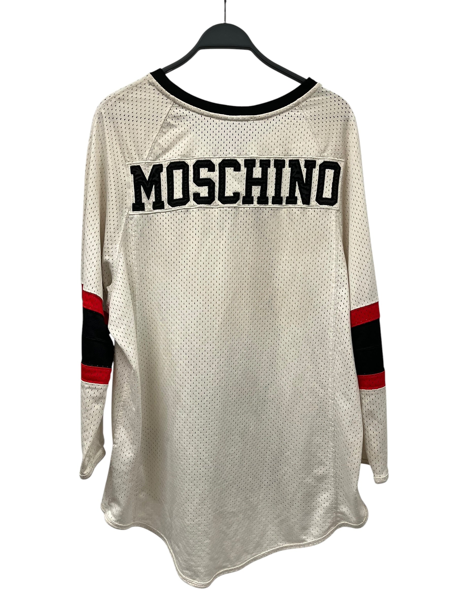 MOSCHINO/H&M/LS T-Shirt/M/Polyester/WHT/MICKEY HOCKEY COLLAB JERSEY view 2