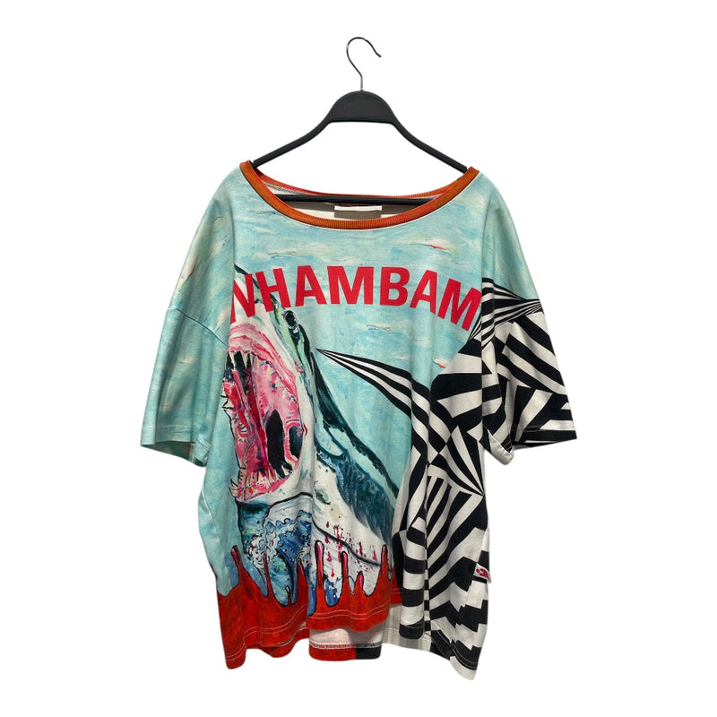 Walter Van Beirendonck/T-Shirt/L/Cotton/WHT/All Over Print/WHAMBAM ALL-OVER PRINT TEE