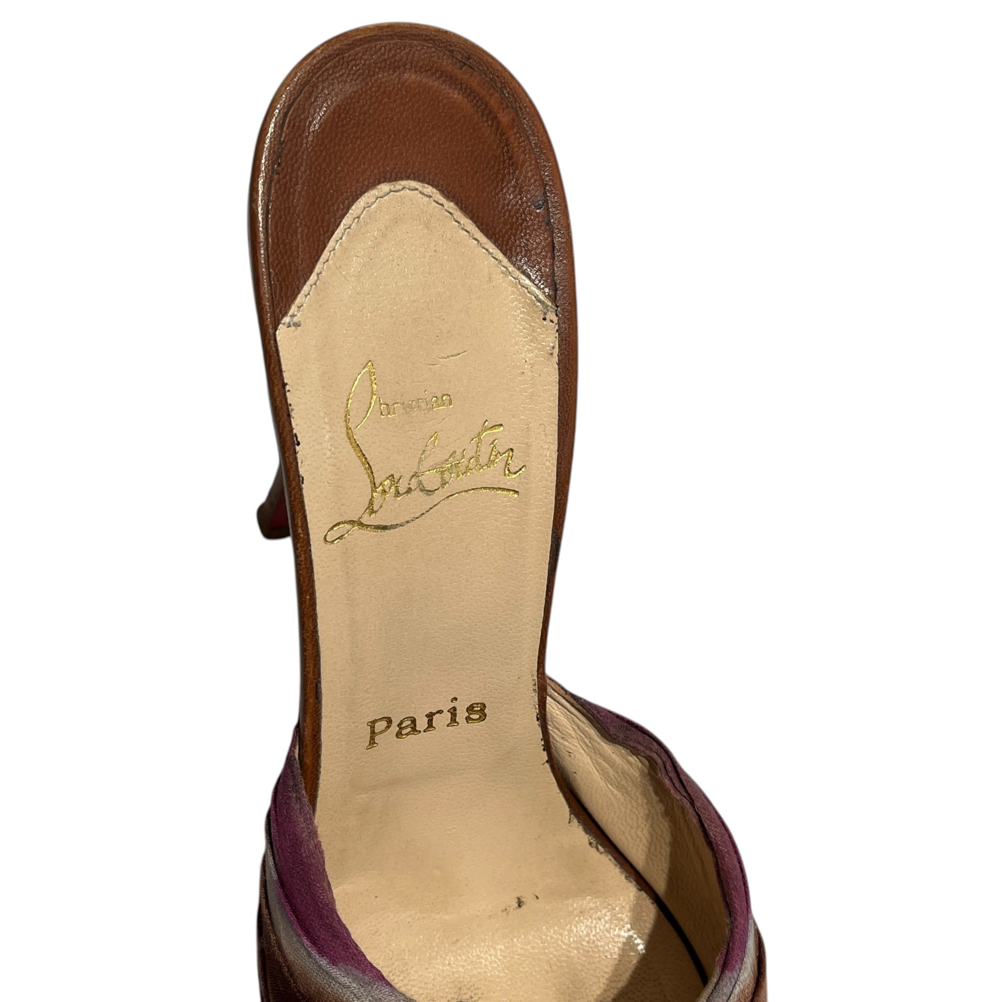 Christian Louboutin/Heels/EU 40/Floral Pattern/PNK/Open-Toe/MADELINE KNOT TIE DYE view 3