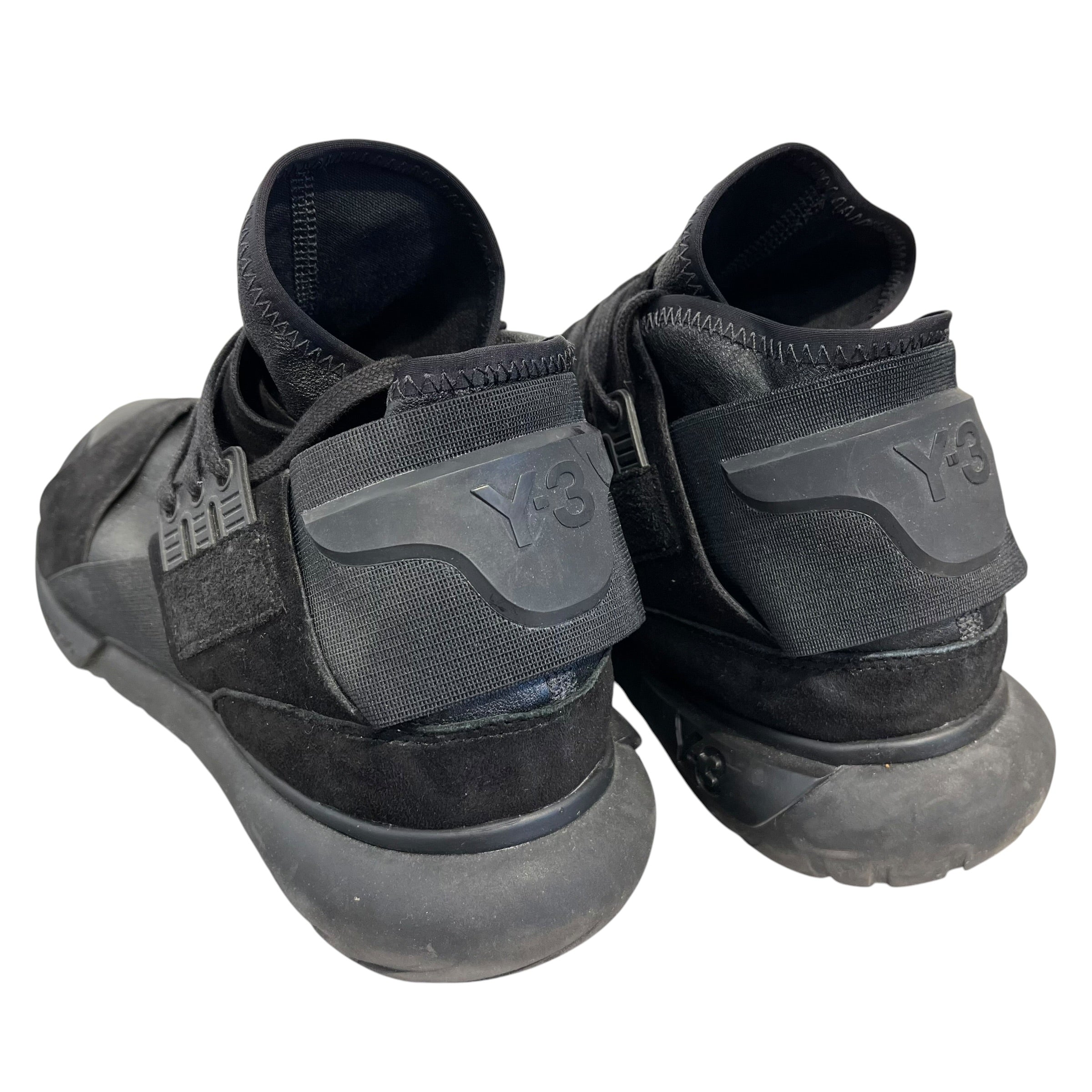 adidas/Y-3/Hi-Sneakers/US 10.5/BLK/qasa high sneakers triple blk view 2