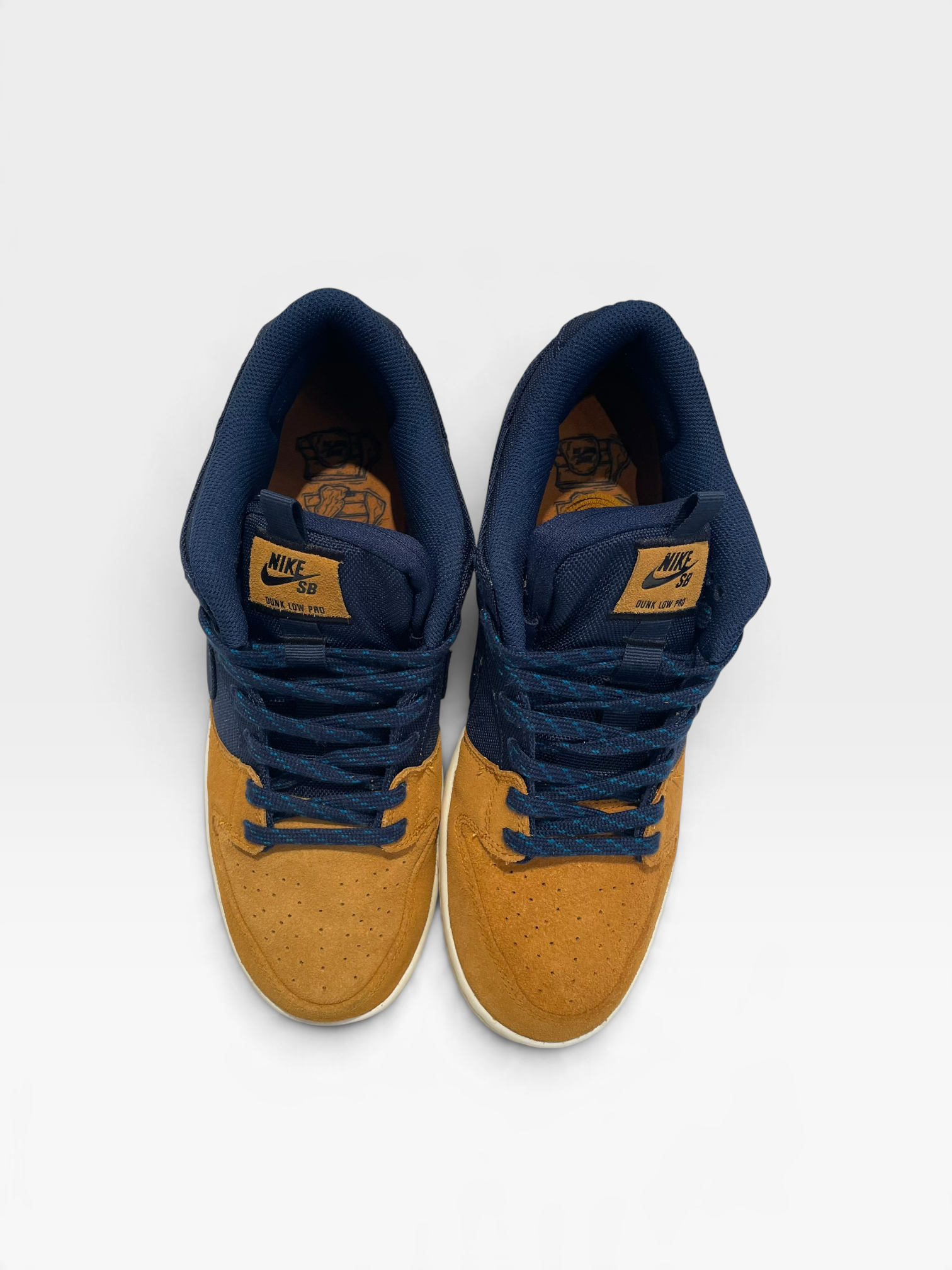 NIKE/DUNK LOW PRO PREMIUM/Low-Sneakers/US 10.5/NVY/DX6775-400 view 3