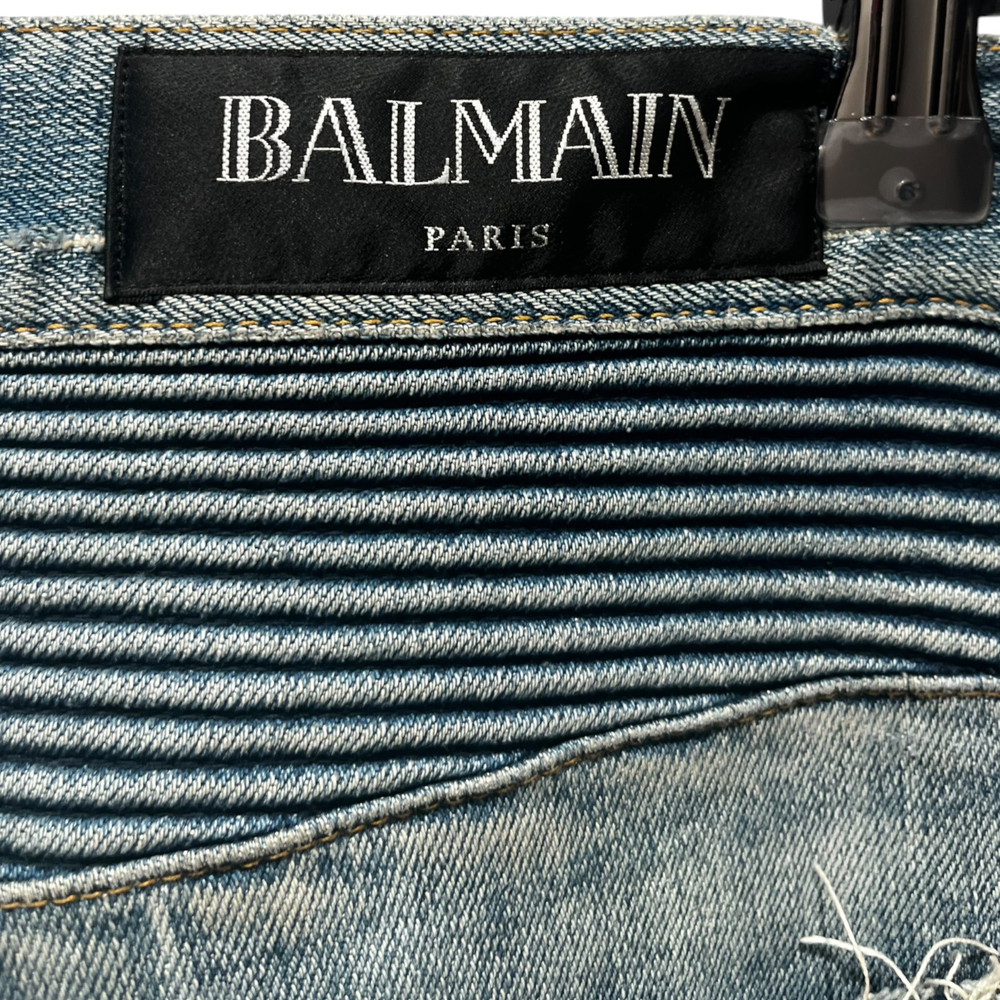 BALMAIN/Skinny Pants/30/Denim/BLU/PO IT55 91OV view 3