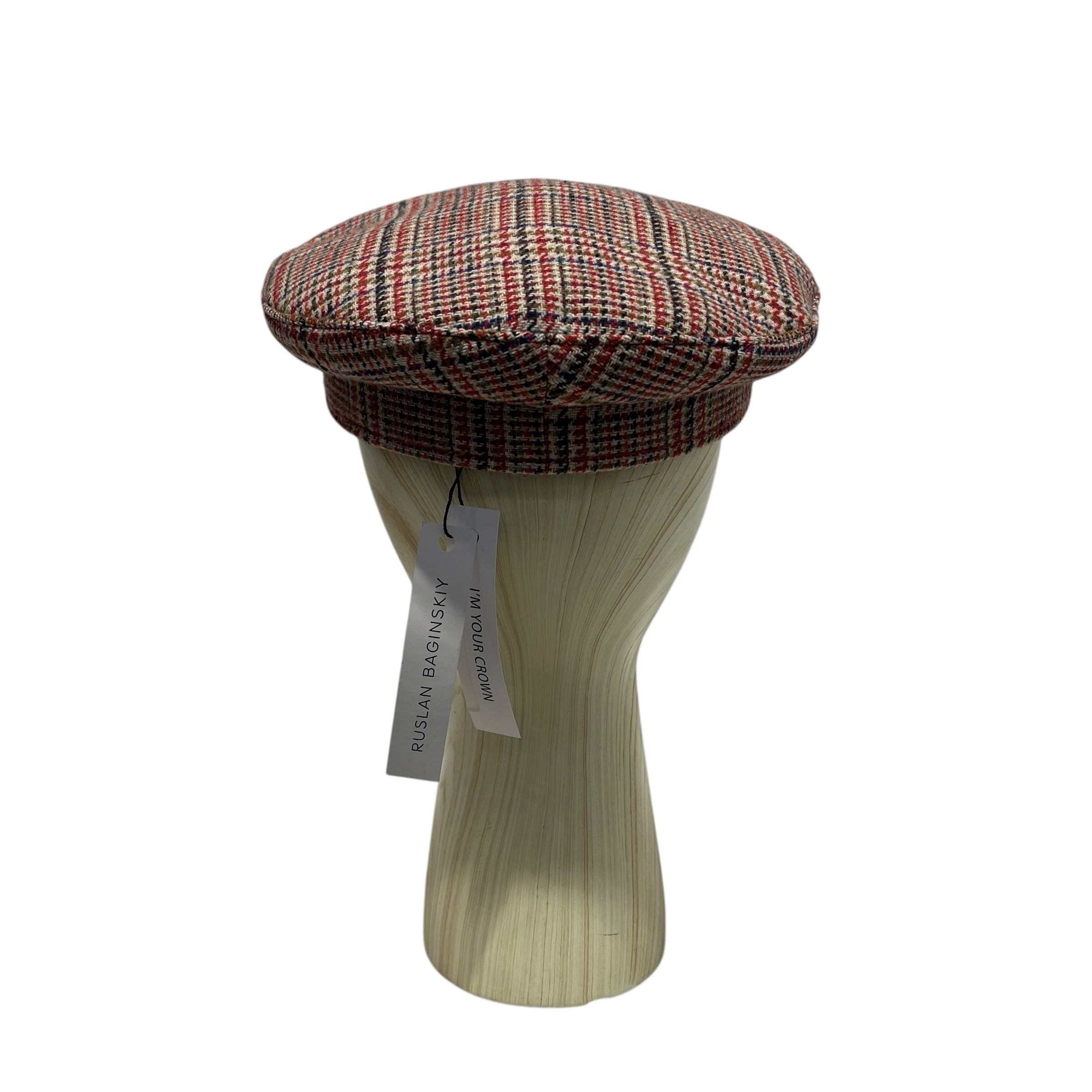Ruslan Baginskiy/Hat/M/Plaid/Cotton/RED/plaid beret view 2