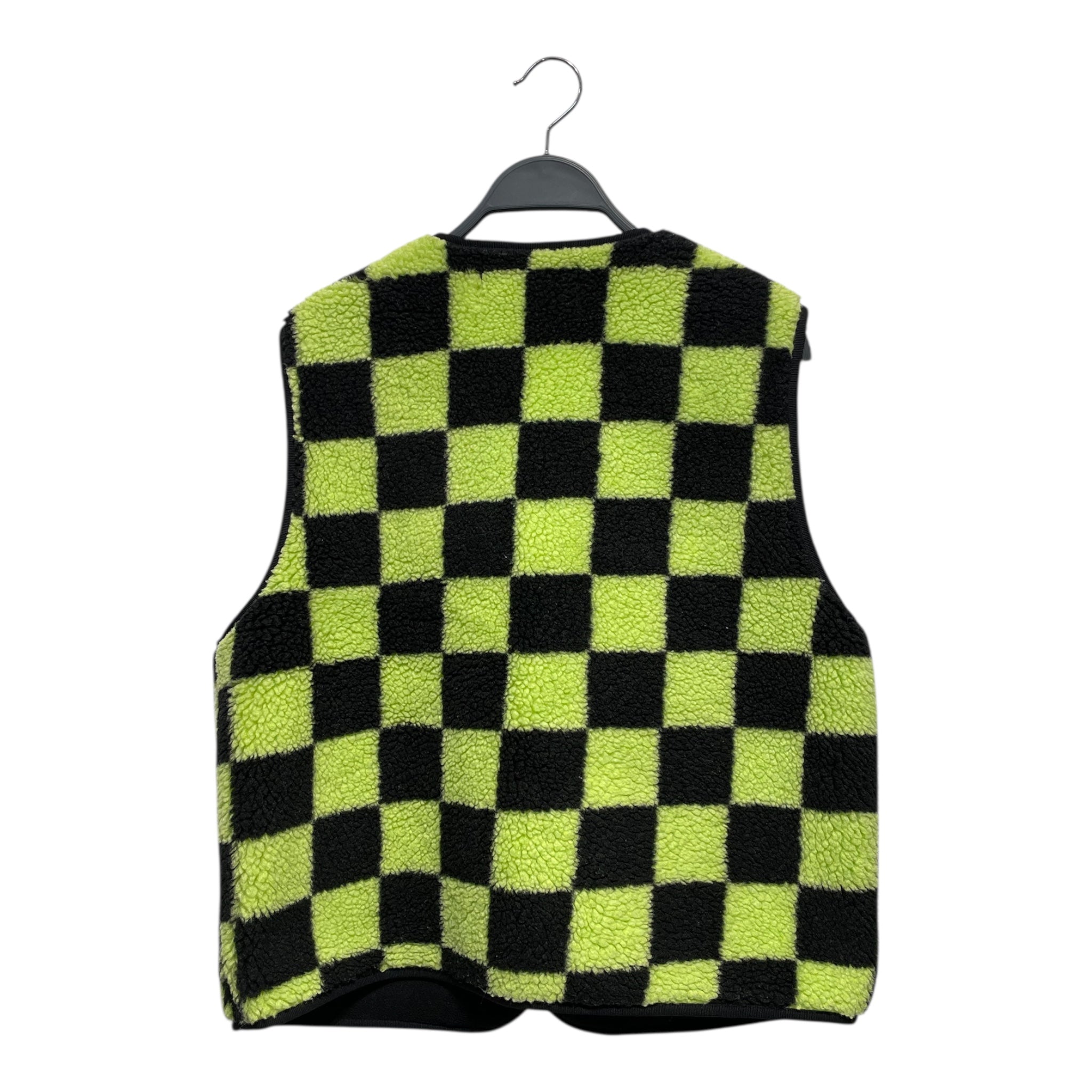 Sundae School/Vest/M/Polyester/GRN/green and black check view 2