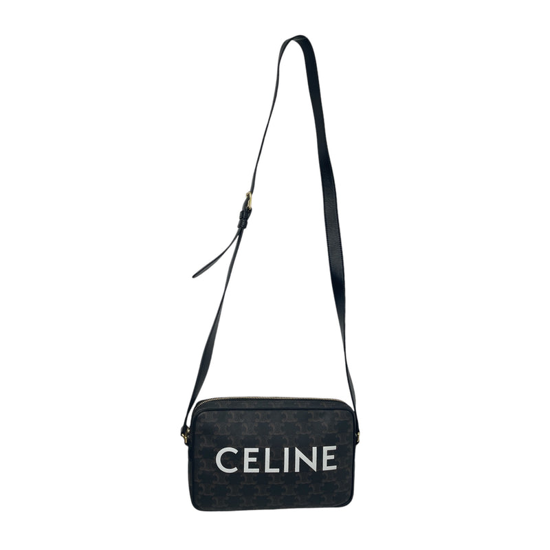 CELINE/Cross Body Bag/OS/Monogram/Leather/BRW/