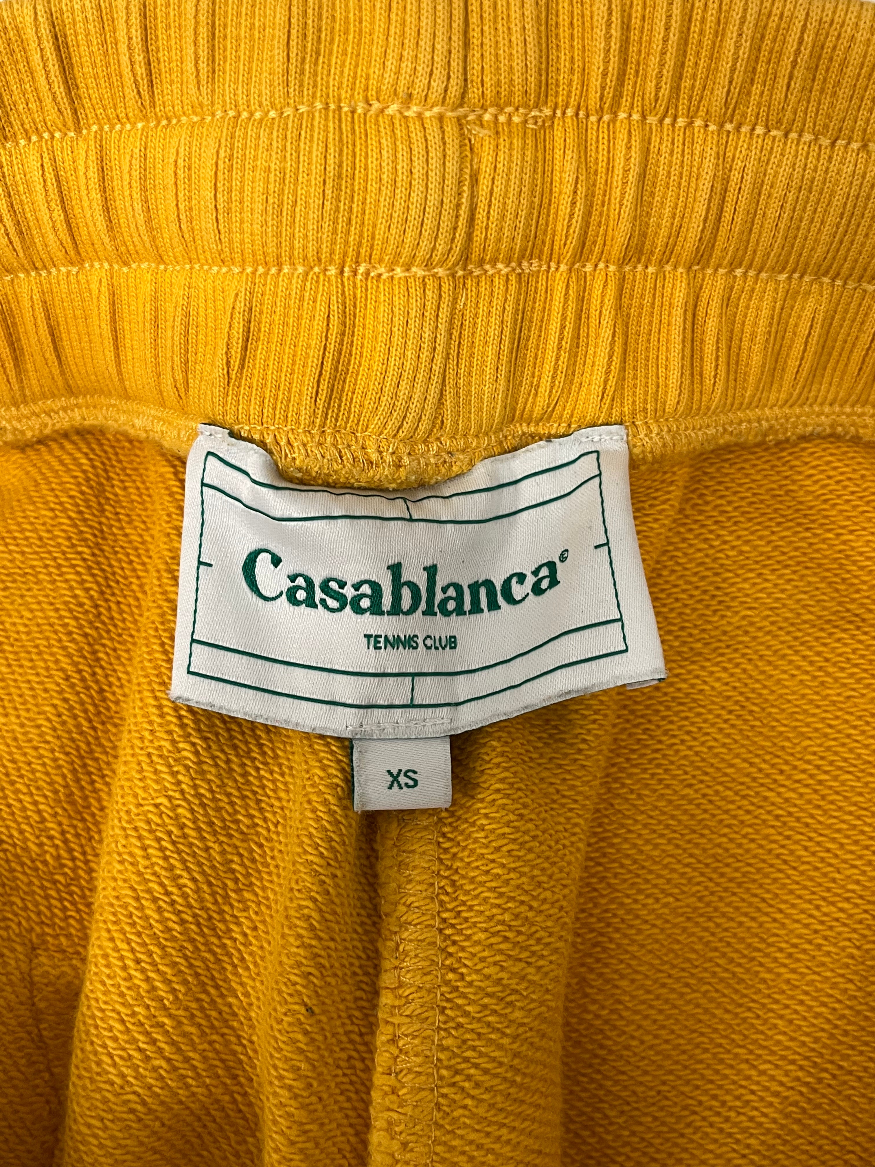 CASABLANCA/Shorts/XS/Cotton/YEL/TENNIS CLUB SHORTS view 3