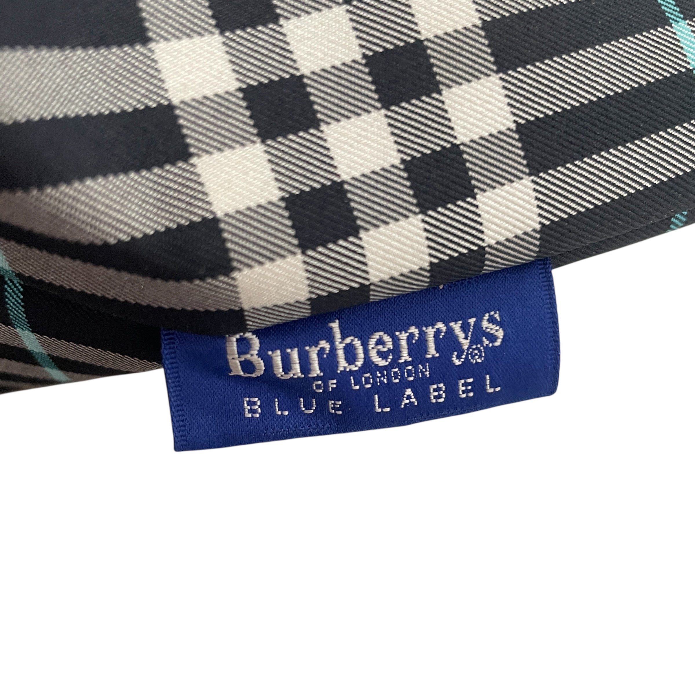 BURBERRY BLUE LABEL/Hand Bag/Plaid/Cotton/NVY/Nova Check Mini Tote Canvas view 4