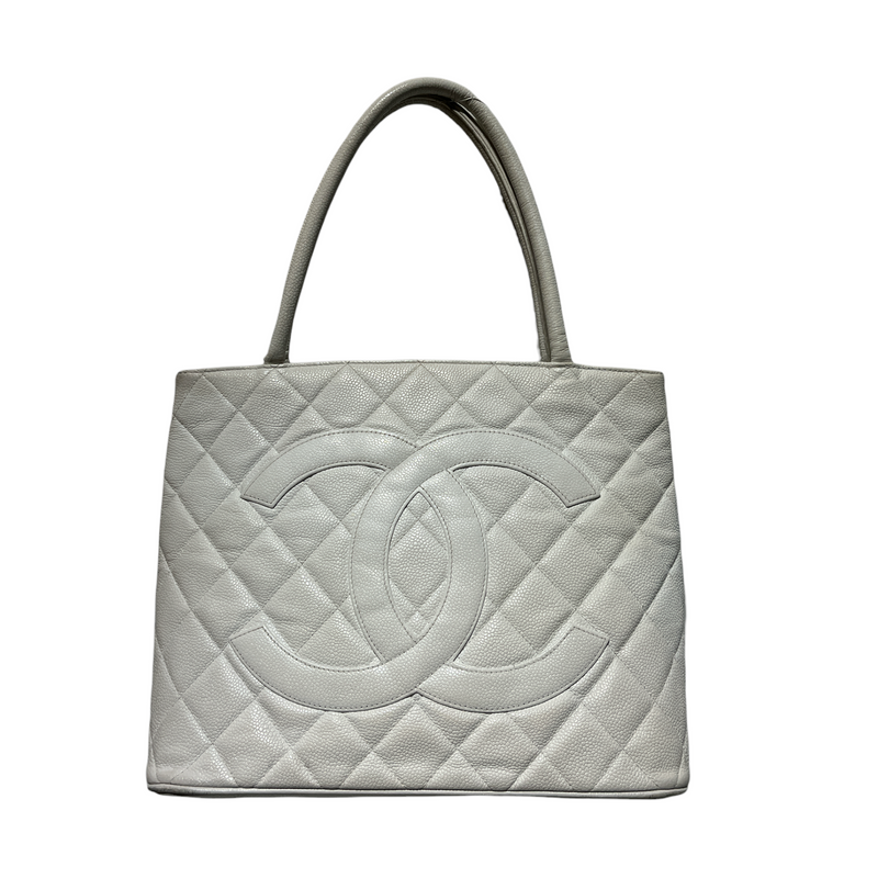 CHANEL/Hand Bag/Leather/WHT