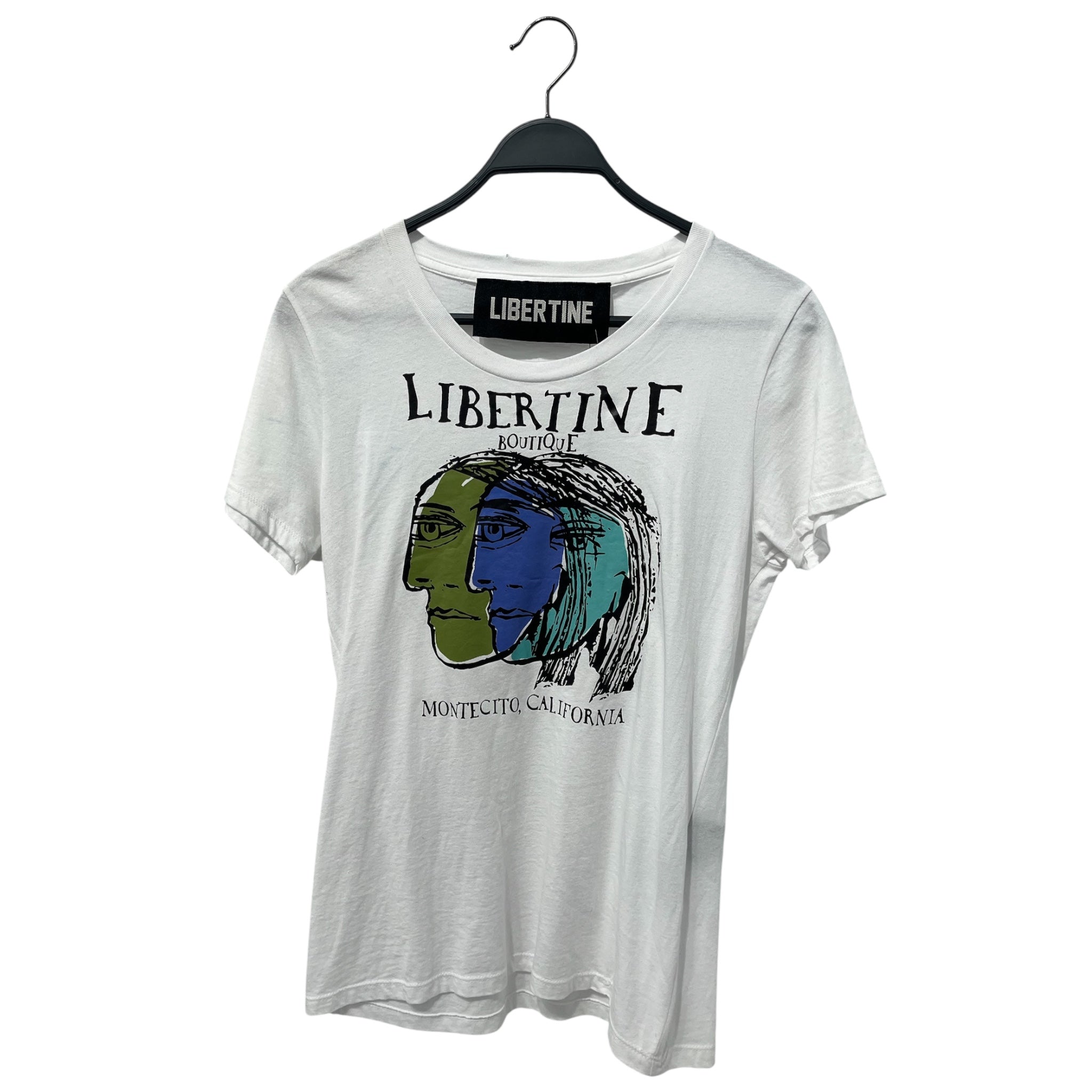 Libertine/T-Shirt/M/Cotton/WHT/"Libertine boutique" graphic view 1