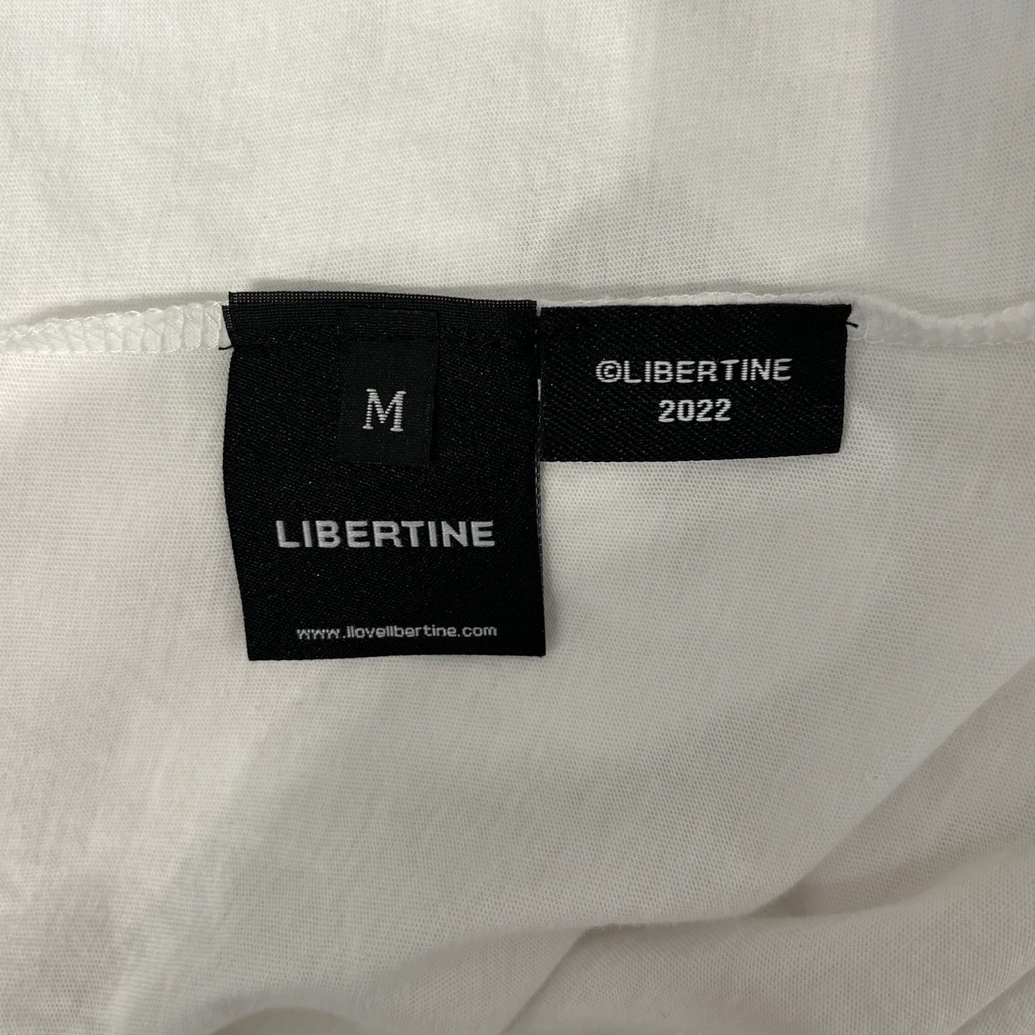 Libertine/T-Shirt/M/Cotton/WHT/"Libertine boutique" graphic view 4