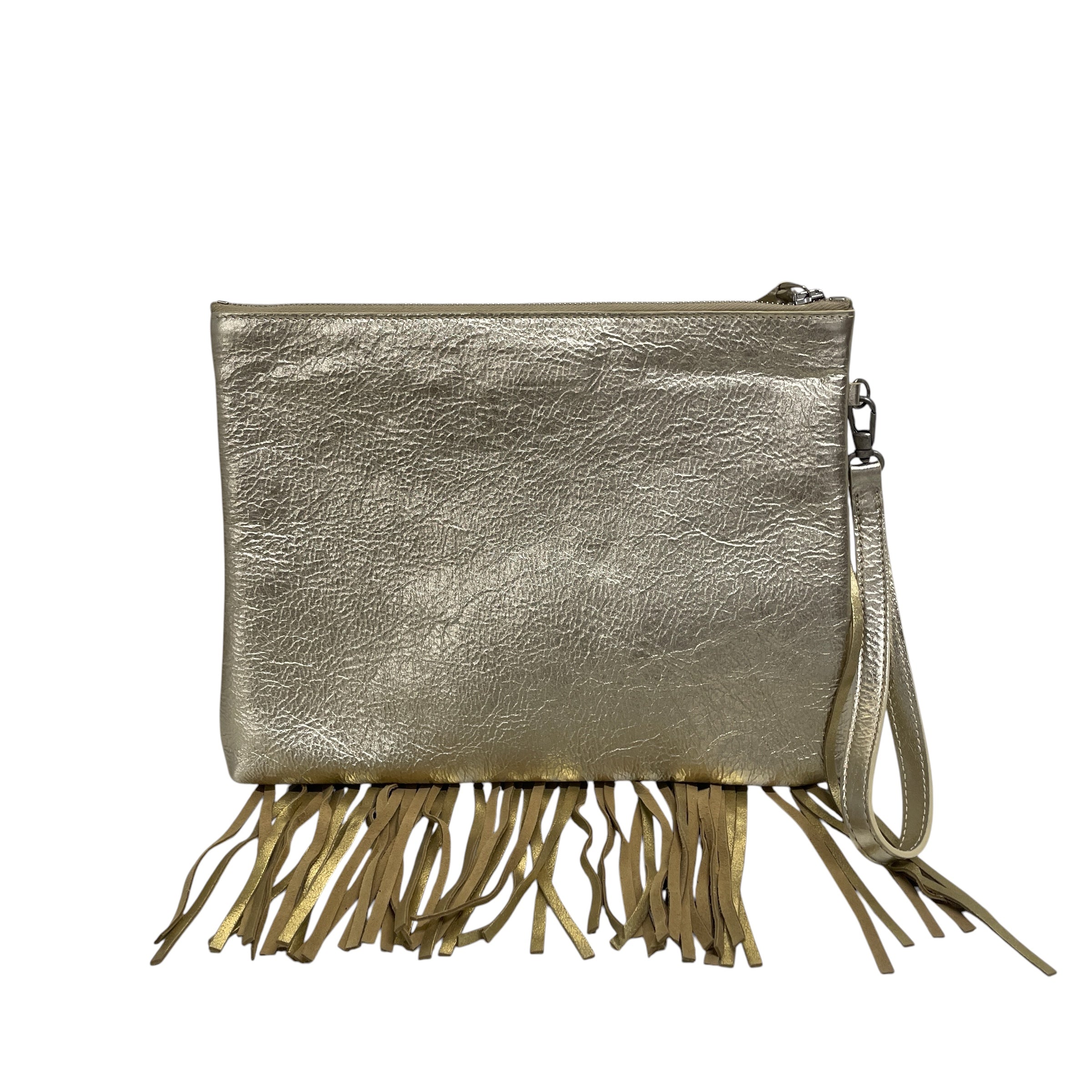 GOLDEN GOOSE/Clutch Bag/Leather/GLD/GOLD TASSELS view 2
