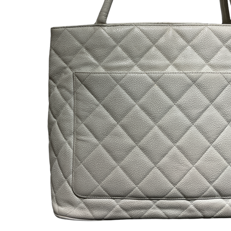 CHANEL/Hand Bag/Leather/WHT