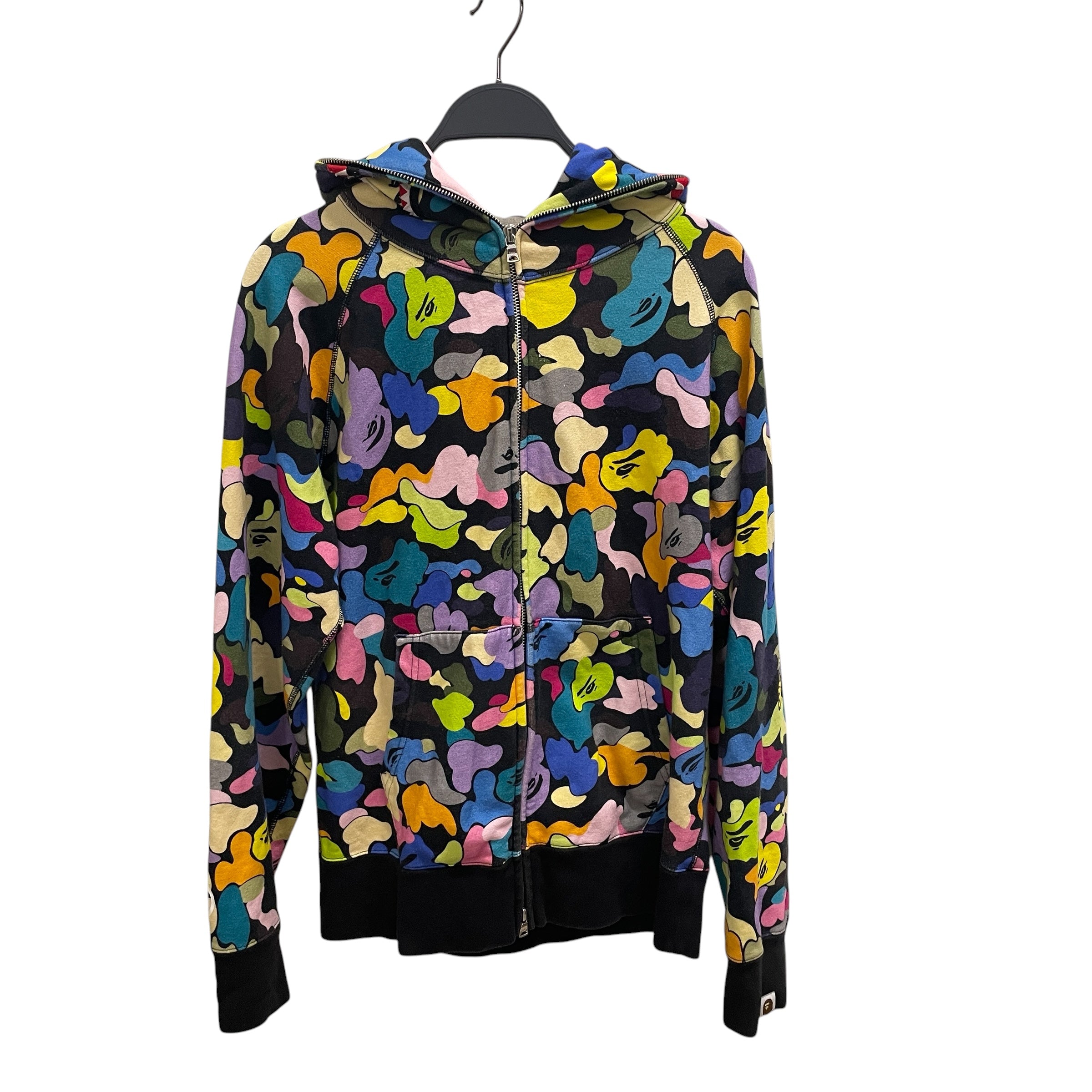 A BATHING APE/Zip Up Hoodie/M/Camouflage/Cotton/MLT/ view 1
