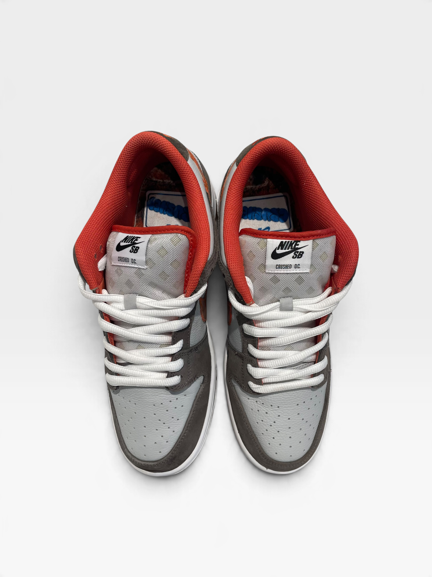 NIKE/Low-Sneakers/US 10.5/Leather/GRY/SB Dunk Low Crushed DC view 3