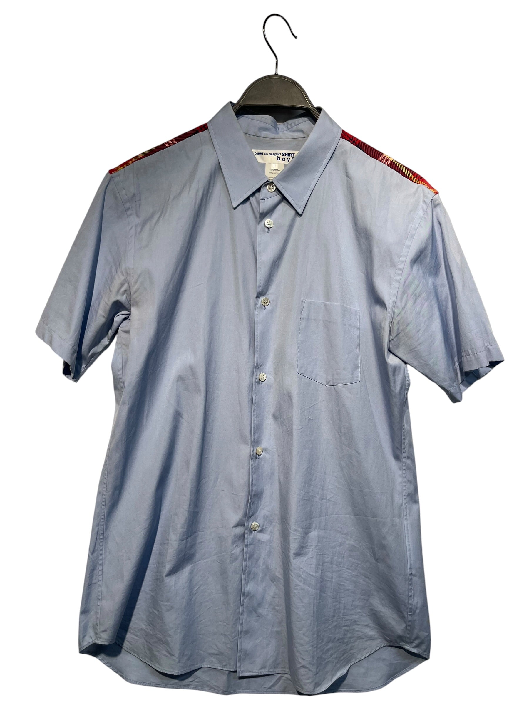 COMME des GARCONS SHIRT BOYS/SS Shirt/L/Cotton/BLU/S26901 view 1