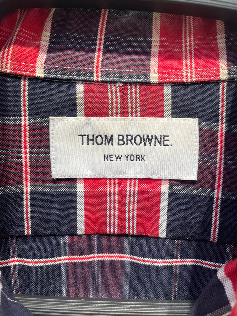 THOM BROWNE. NEW YORK/LS Shirt/0/Corduroy/BLU/PEARL BUTTONS