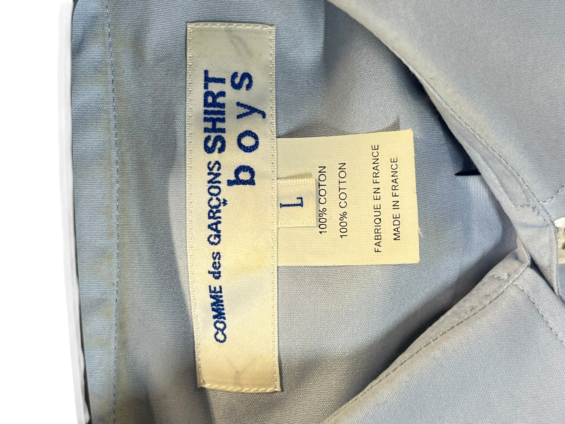 COMME des GARCONS SHIRT BOYS/SS Shirt/L/Cotton/BLU/S26901 view 3