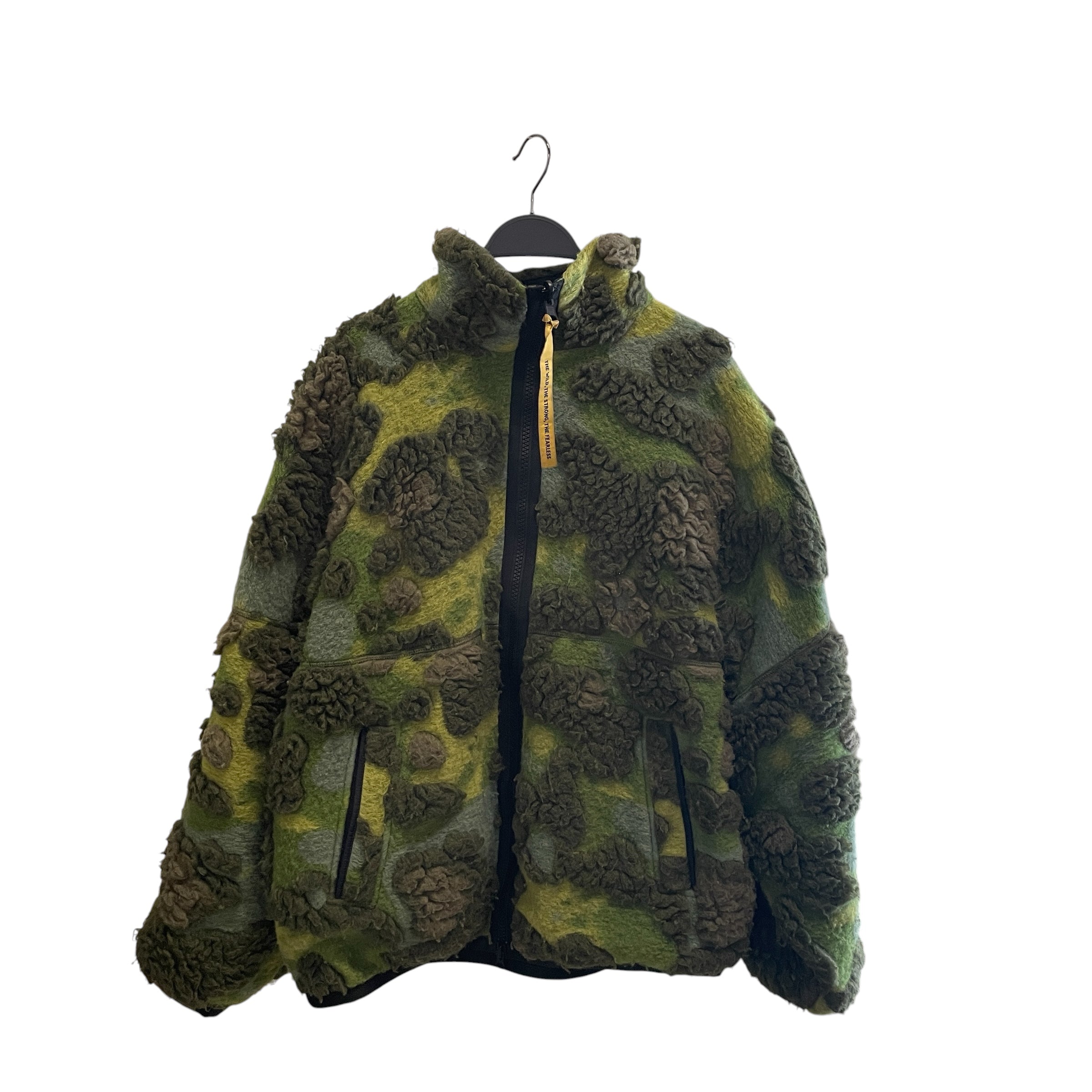 CANADA GOOSE/KIDSUPER STUDIOS/Fleece Jkt/M/Wool/GRN/All Over Print/NBA MOSS FLEECE view 1