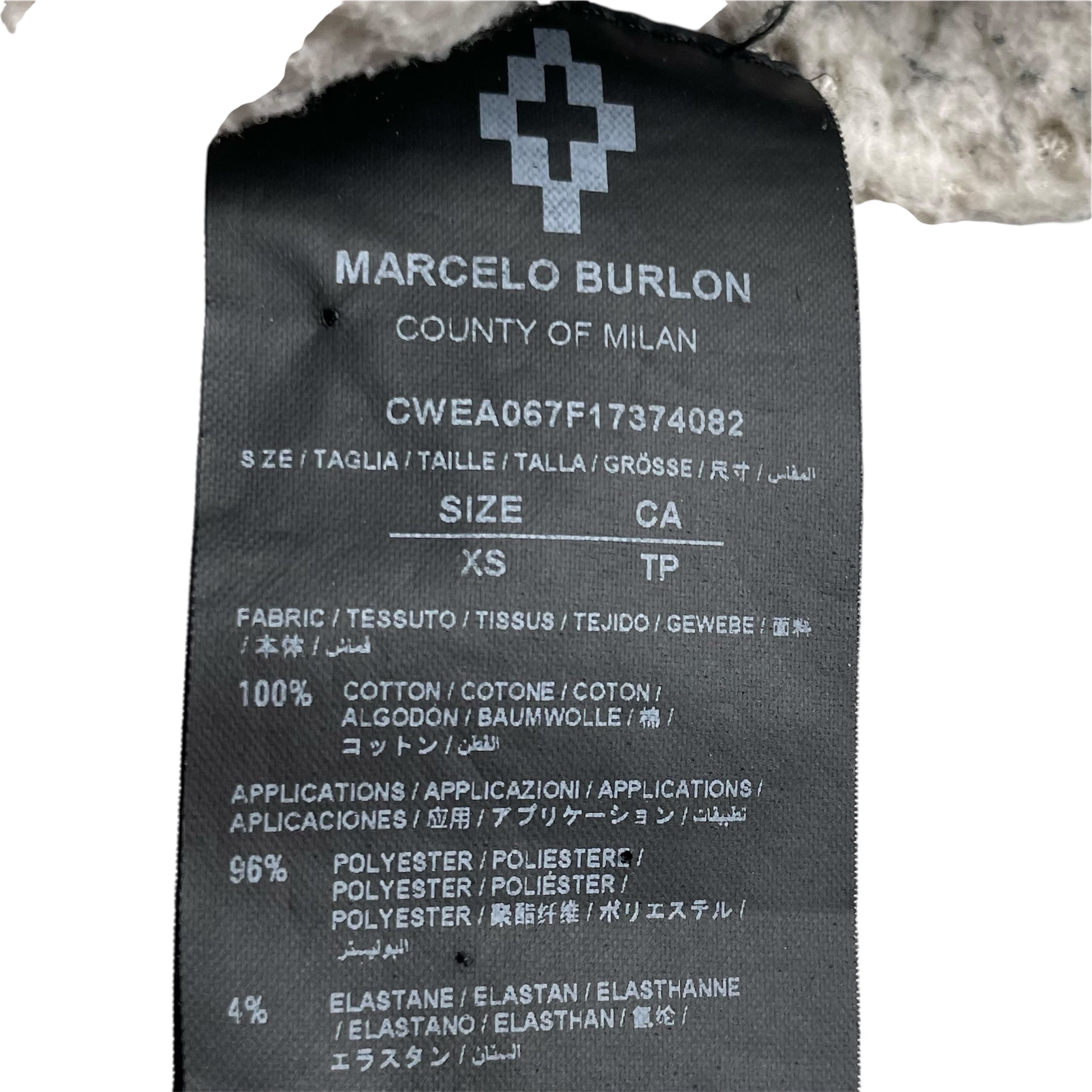 MARCELO BURLON COUNTY OF MILAN/Denim Jkt/XS/Cotton/BLU/shearling trim view 3