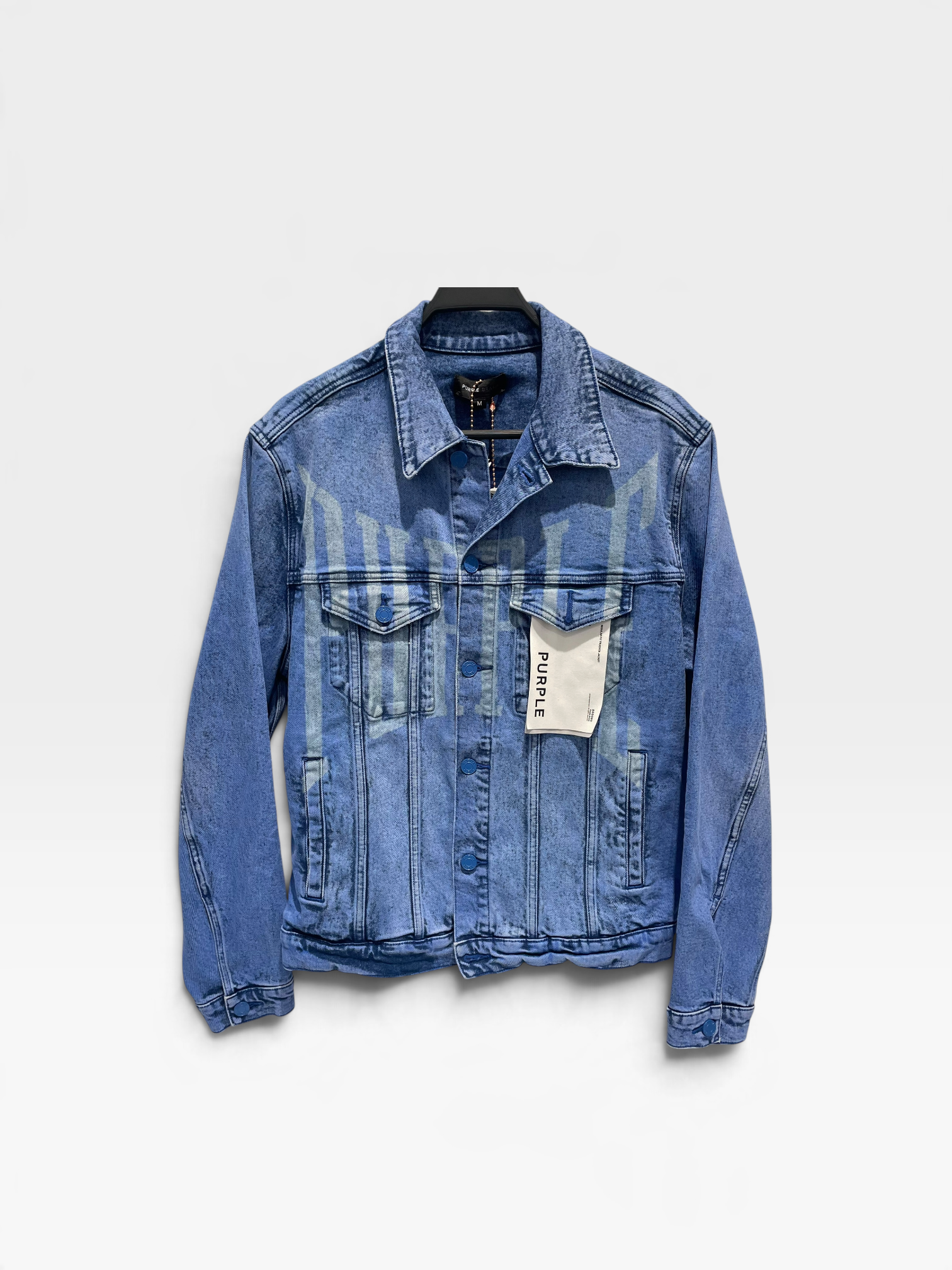 PURPLE BRAND/Denim Jkt/L/Denim/IDG/Graphic/Trucker Jacket view 1