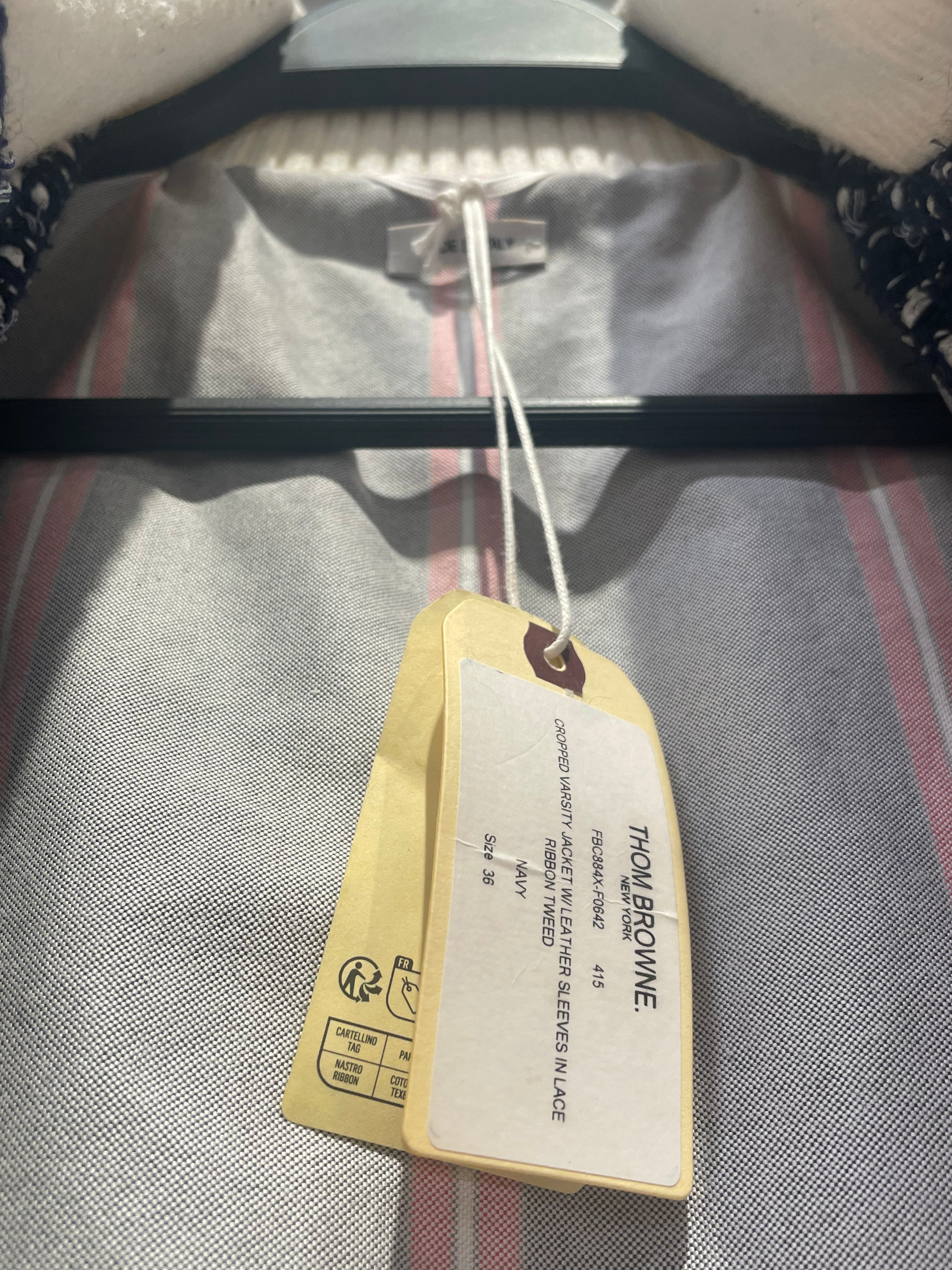 THOM BROWNE. NEW YORK/Jacket/36/Cotton/BLU/Varisty view 5
