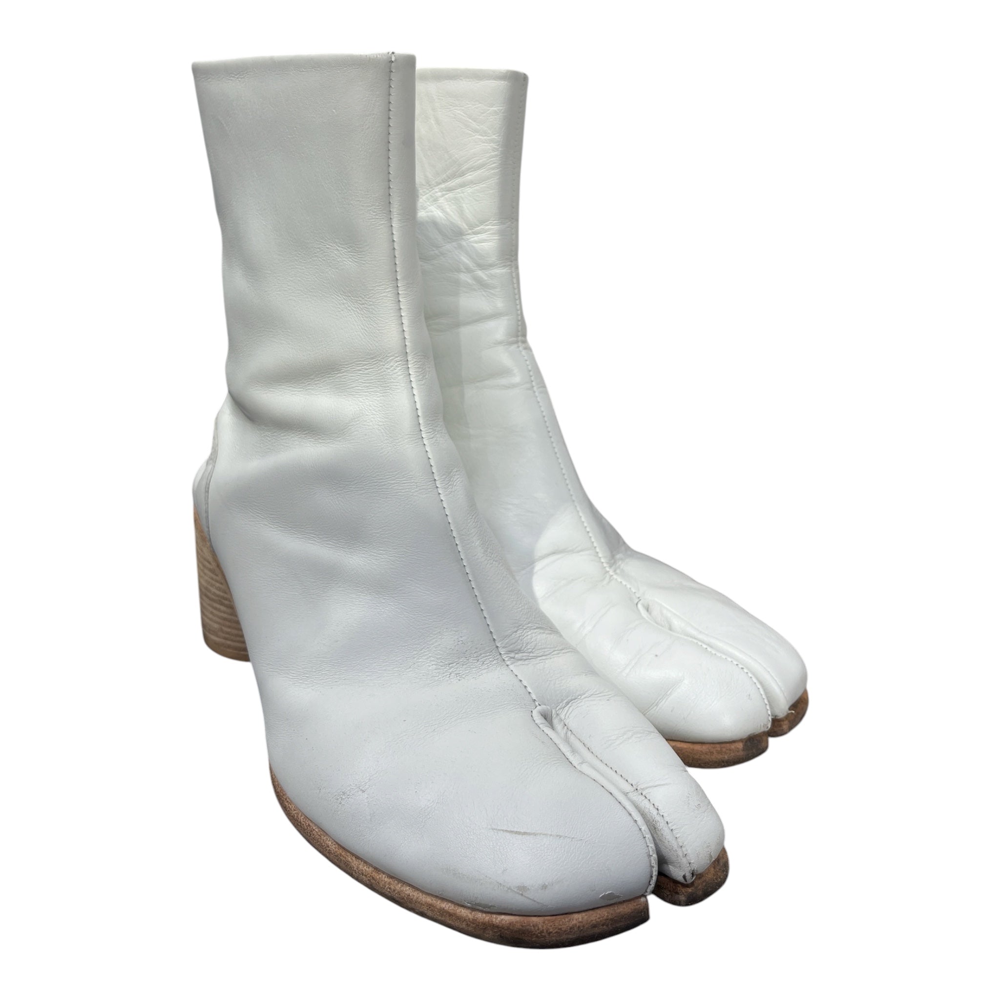 Maison Margiela/Boots/EU 43/Leather/WHT/TABI ANKLE view 1