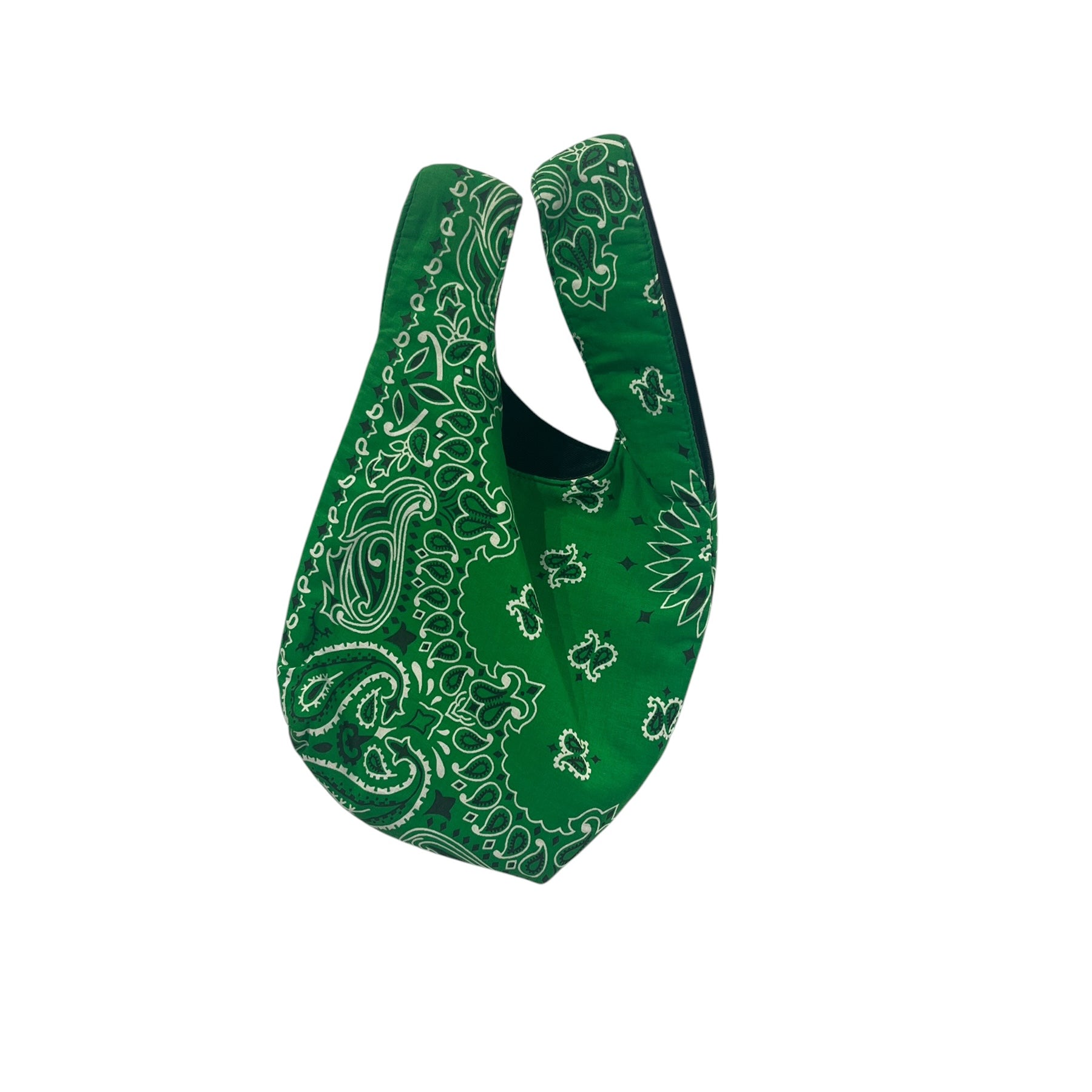 YAITO/Tote Bag/Paisley/Cotton/GRN/BANDANA KNOT BAG