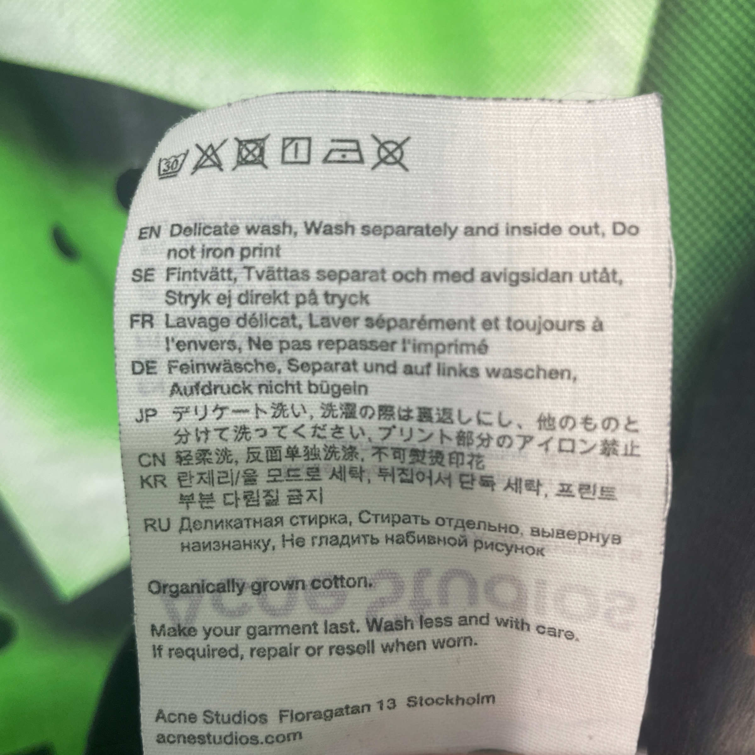 Acne Studios/T-Shirt/S/Cotton/MLT/Graphic/ view 4