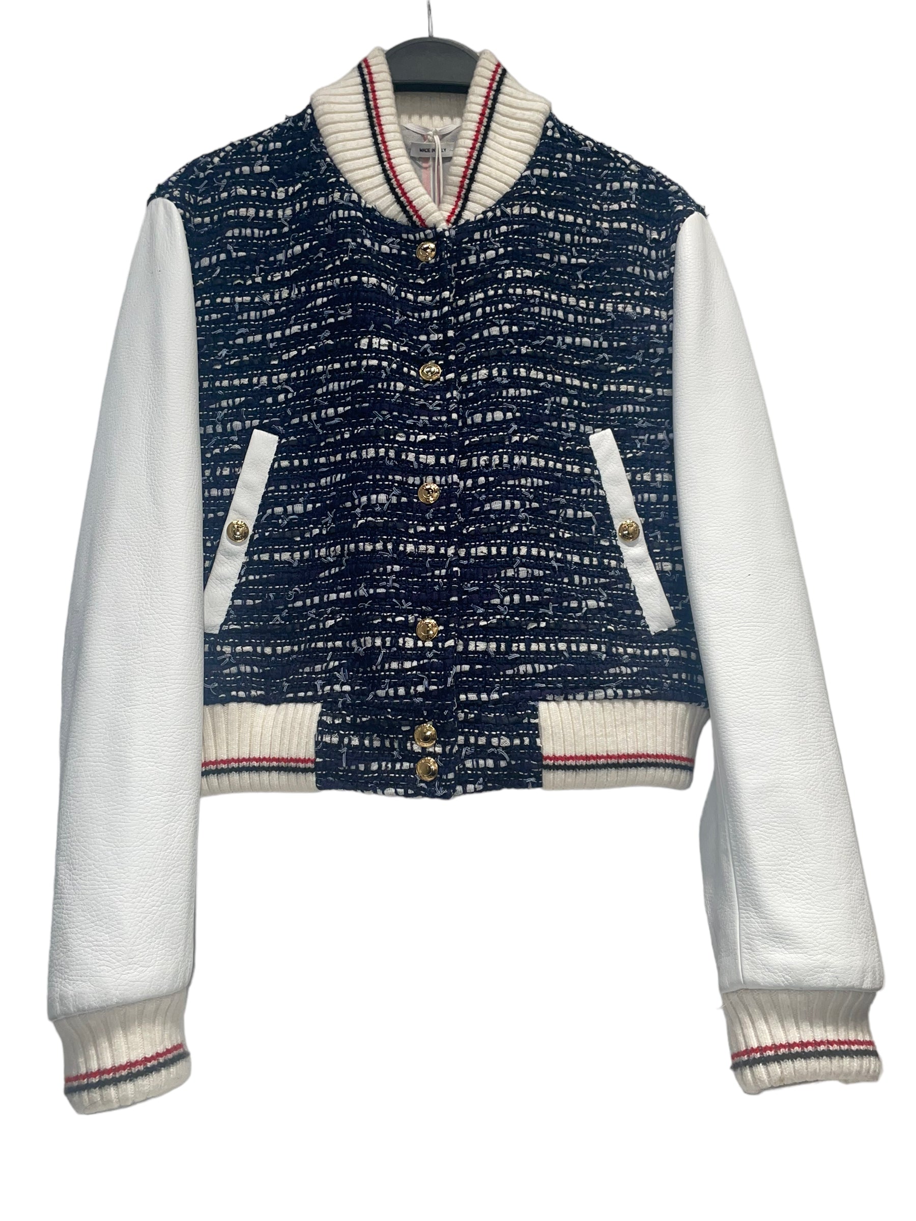 THOM BROWNE. NEW YORK/Jacket/36/Cotton/BLU/Varisty view 1