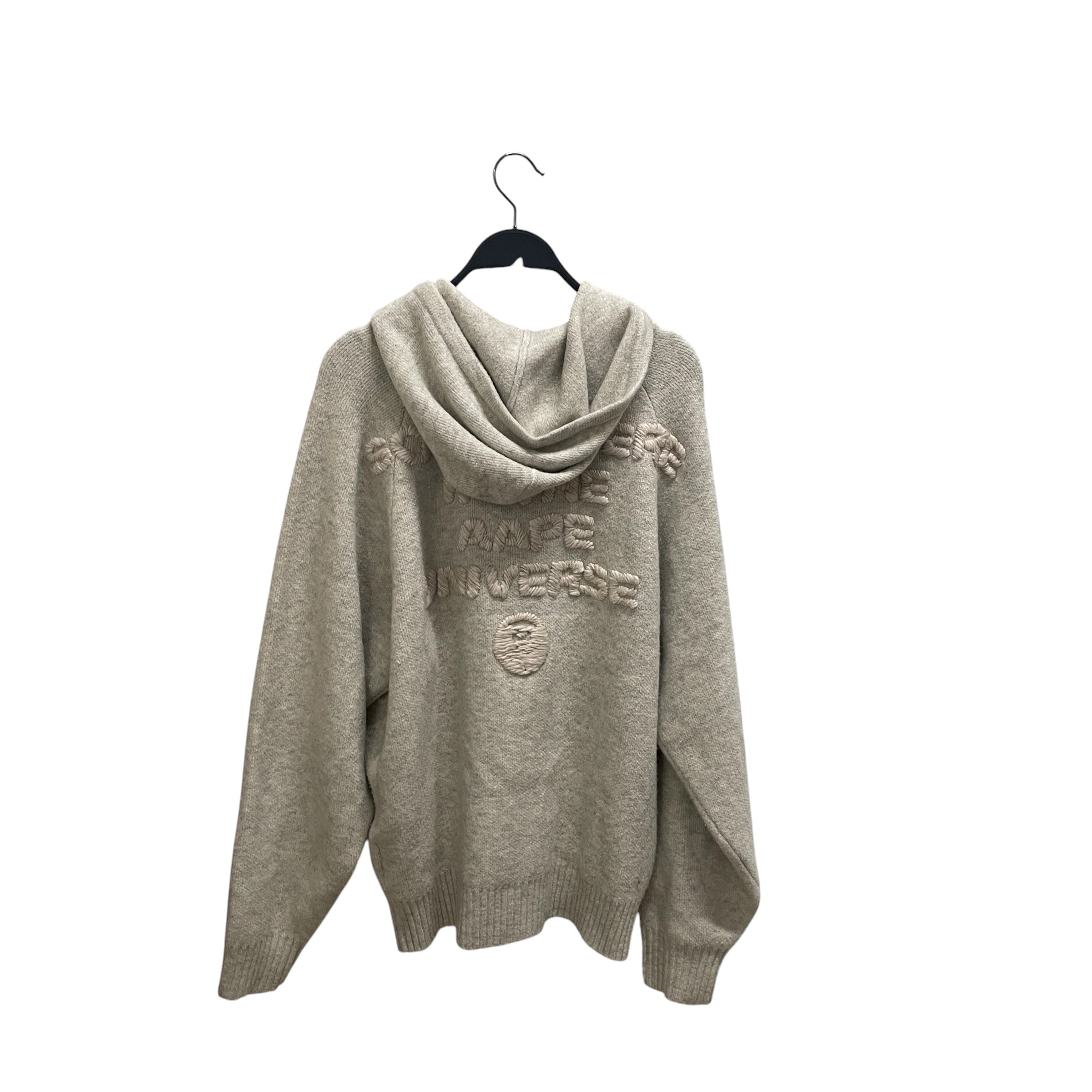 AAPE BY A BATHING APE/Zip Up Hoodie/S/Cotton/GRY/ZIP CARDIGAN MOON FACE view 2