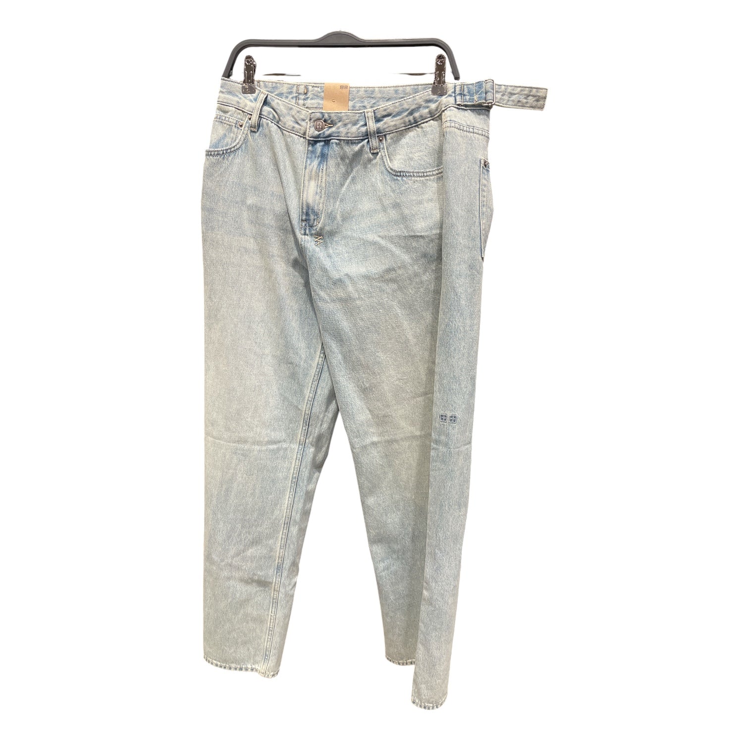 ksubi/Straight Pants/31/Leather/BLU/Low Rider Straight Leg Jeans view 1
