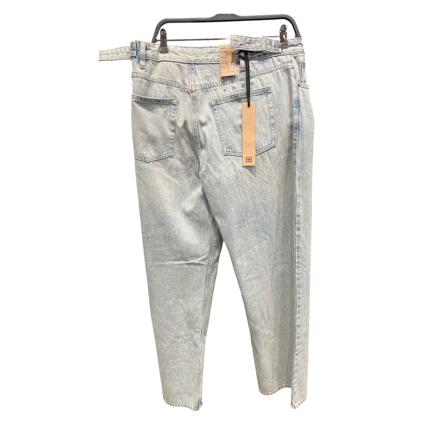 ksubi/Straight Pants/31/Leather/BLU/Low Rider Straight Leg Jeans view 2