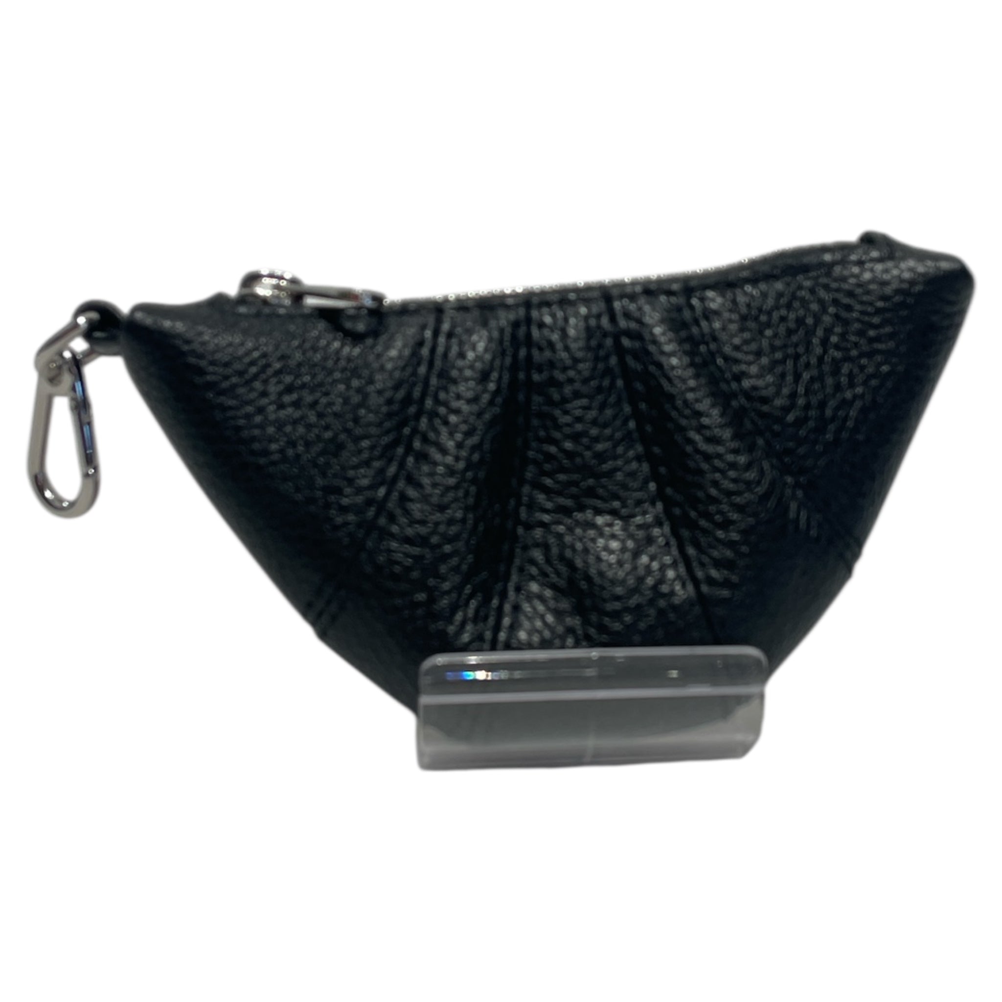 LEMAIRE/Coin Wallet/XS/Leather/BLK/mini croissant coin pouch view 2