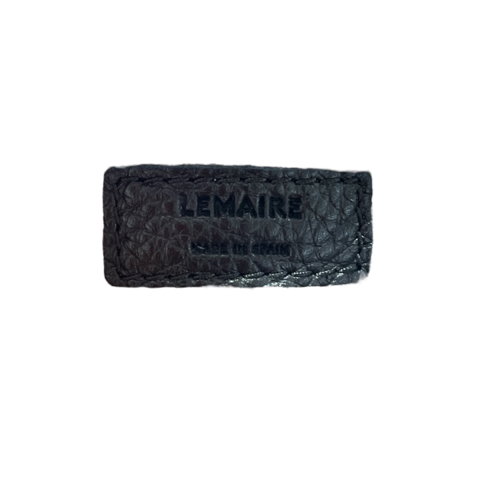 LEMAIRE/Coin Wallet/XS/Leather/BLK/mini croissant coin pouch view 3
