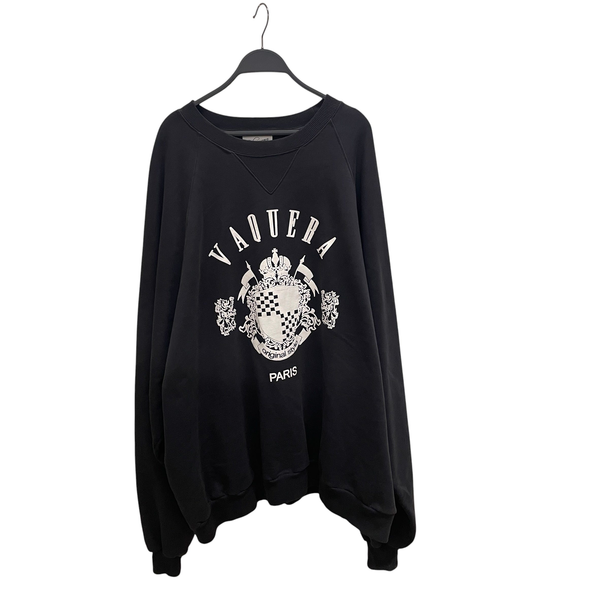 Vaquera/Sweatshirt/S/Cotton/BLK/Oversize/EMBLEM ORIGINAL STYLE PARIS view 1