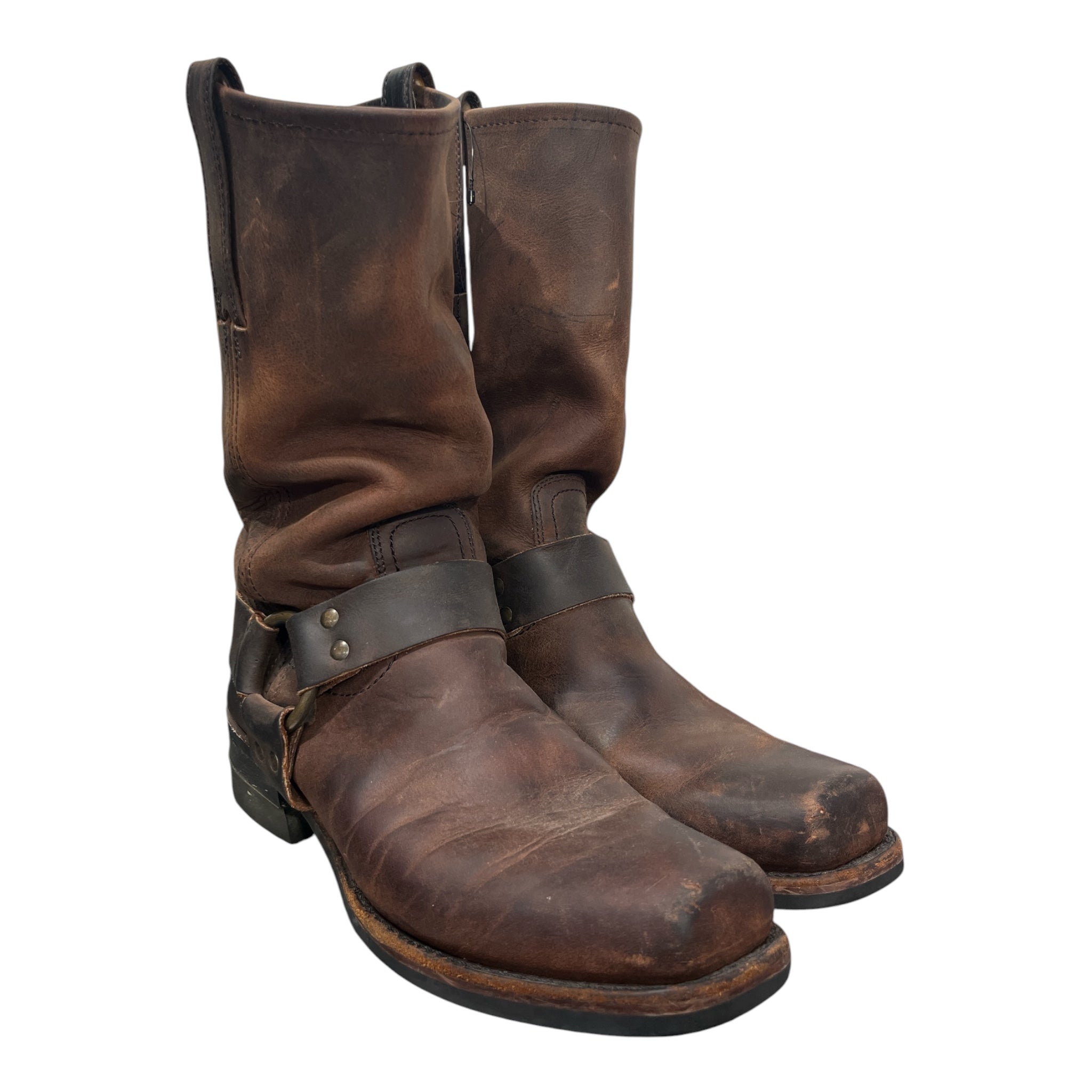 FRYE/Cowboy Boots/US 9/Leather/BRW/HARNESS view 1