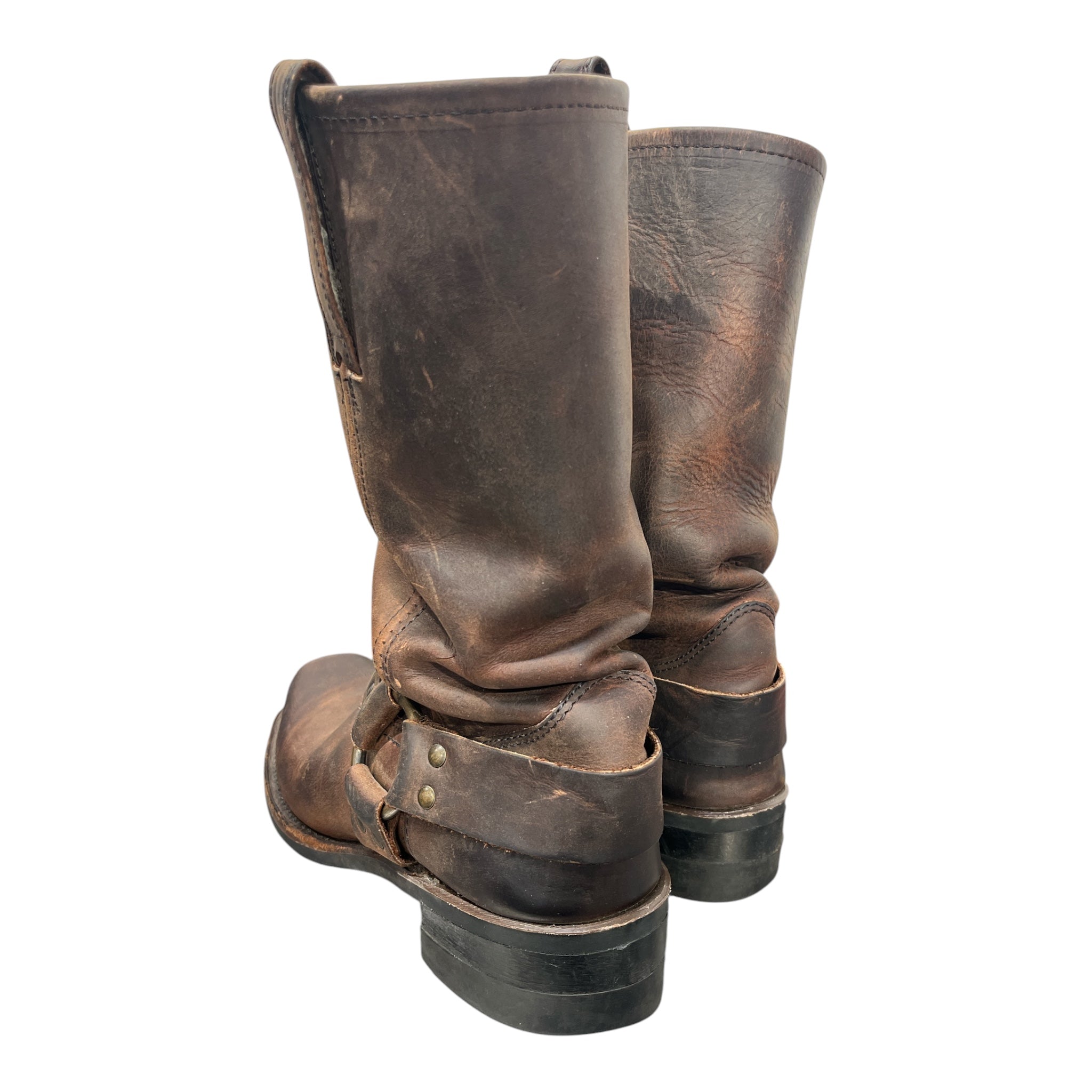FRYE/Cowboy Boots/US 9/Leather/BRW/HARNESS view 2