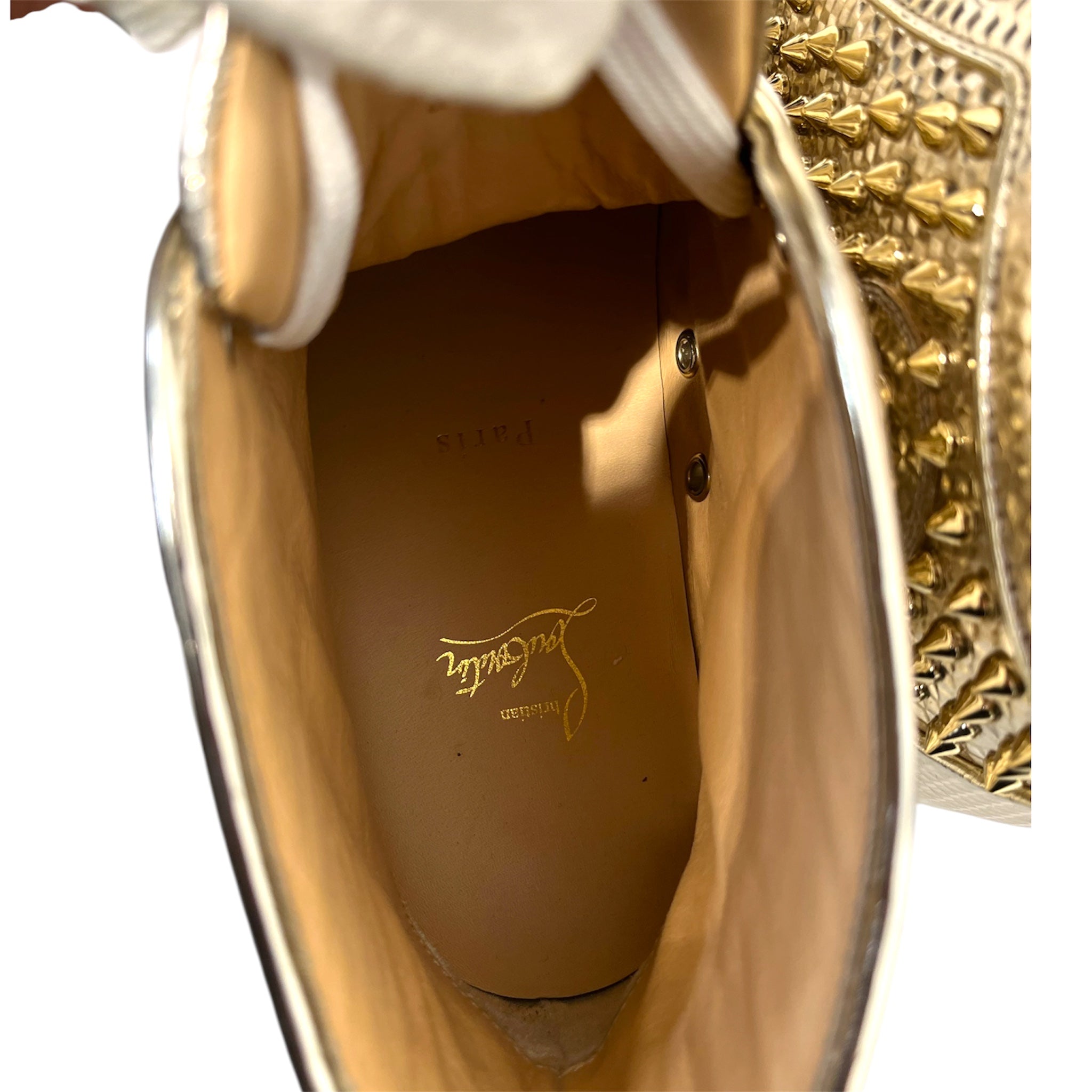 Christian Louboutin/Hi-Sneakers/EU 42.5/Leather/GLD/ view 3