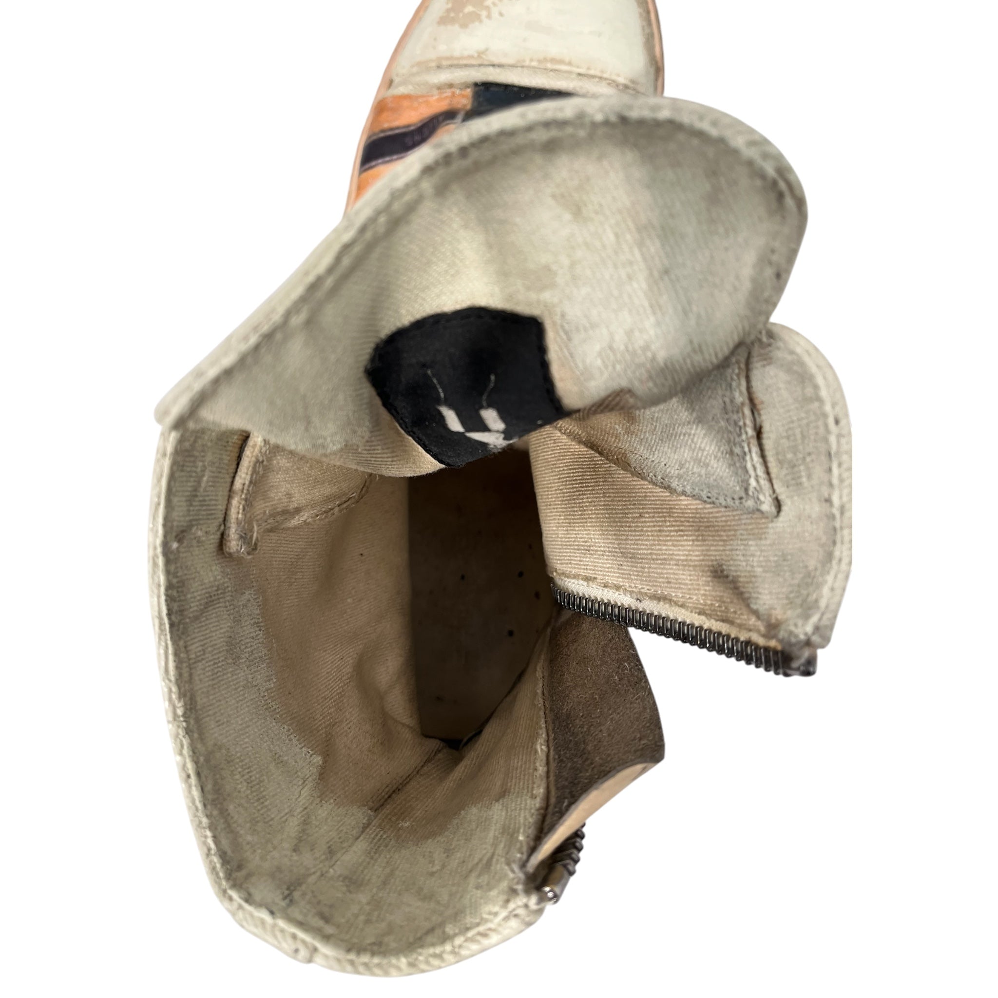 RICK OWENS DRKSHDW/Hi-Sneakers/EU 46/Cotton/CRM/ALIENS DRKSHDW RAMONES view 4