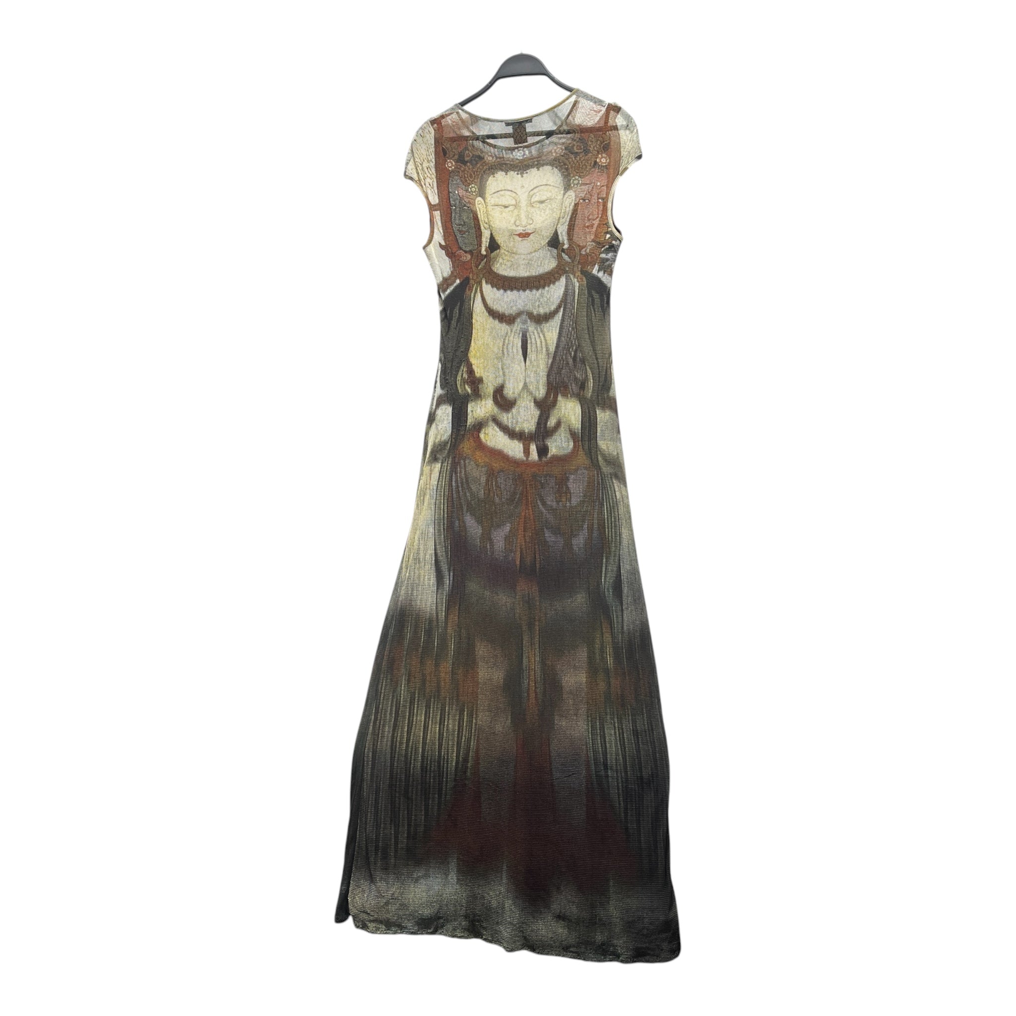 VIVIENNE TAM/SS Dress/3/All Over Print/Nylon/MLT/Maxi Length/MESH BUDDHA 1997 view 2