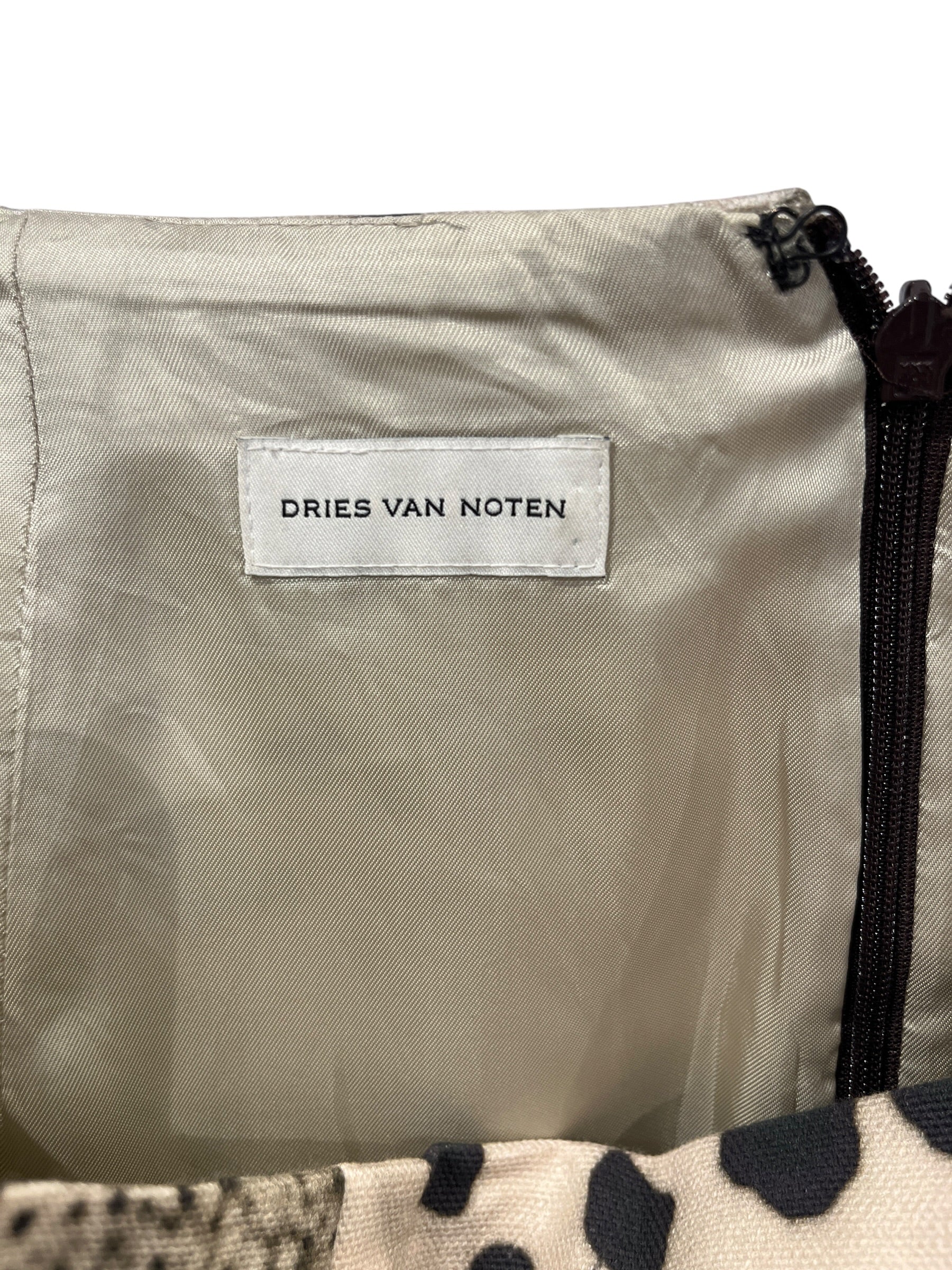 DRIES VAN NOTEN/Long Skirt/42/Floral Pattern/Cotton/GRY/A-Line/ORCHID COCOON SHERA SKIRT view 3
